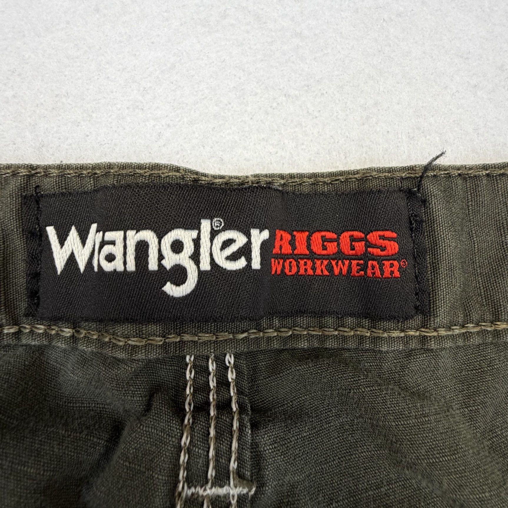 Wrangler Wrangler RIGGS Workwear Pants Mens 38x32 Green Carpenter Utility Ripstop Cotton Size US 38 / EU 54 - 3 Thumbnail
