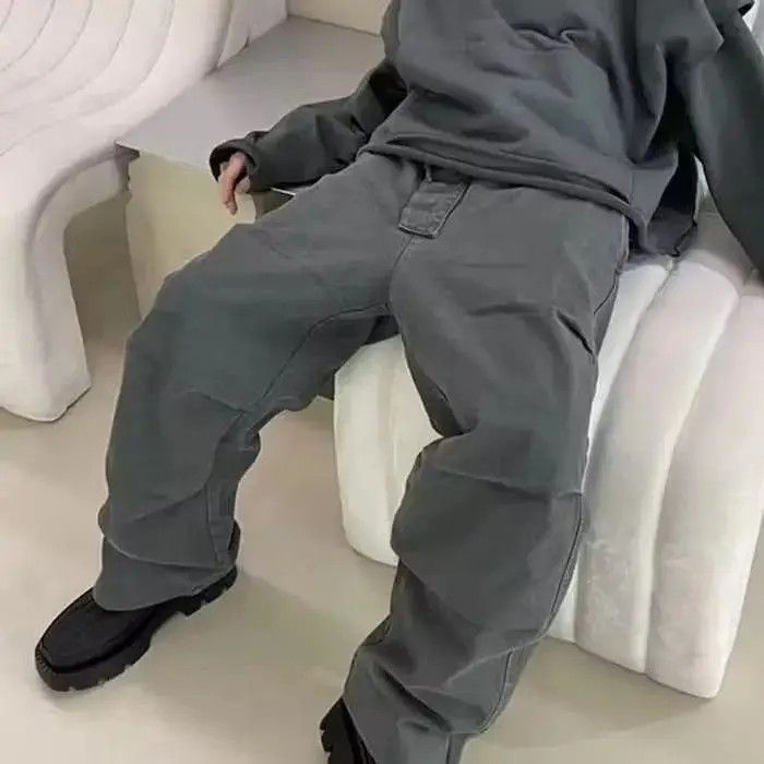 Japanese Brand Cleanfit Silhouette Slit Pleated Knee Cargo Pants Size US 32 / EU 48 - 2 Thumbnail
