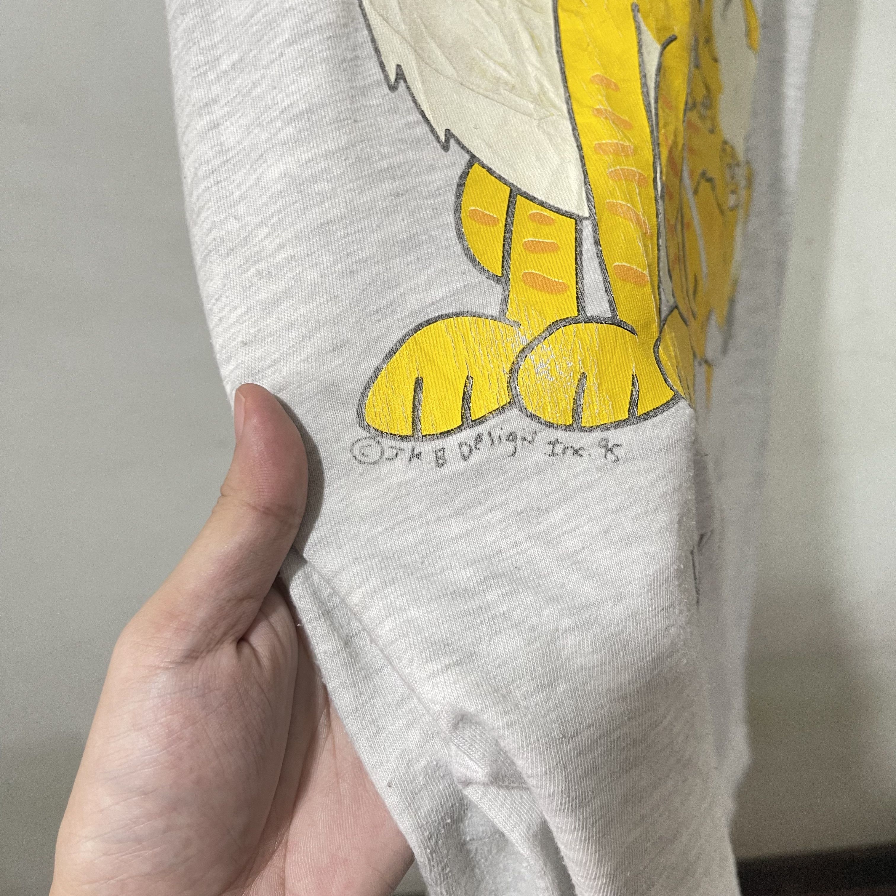Vintage Vintage 90s Cat Mouse Sleepy T-Shirt Size US XL / EU 56 / 4 - 3 Thumbnail