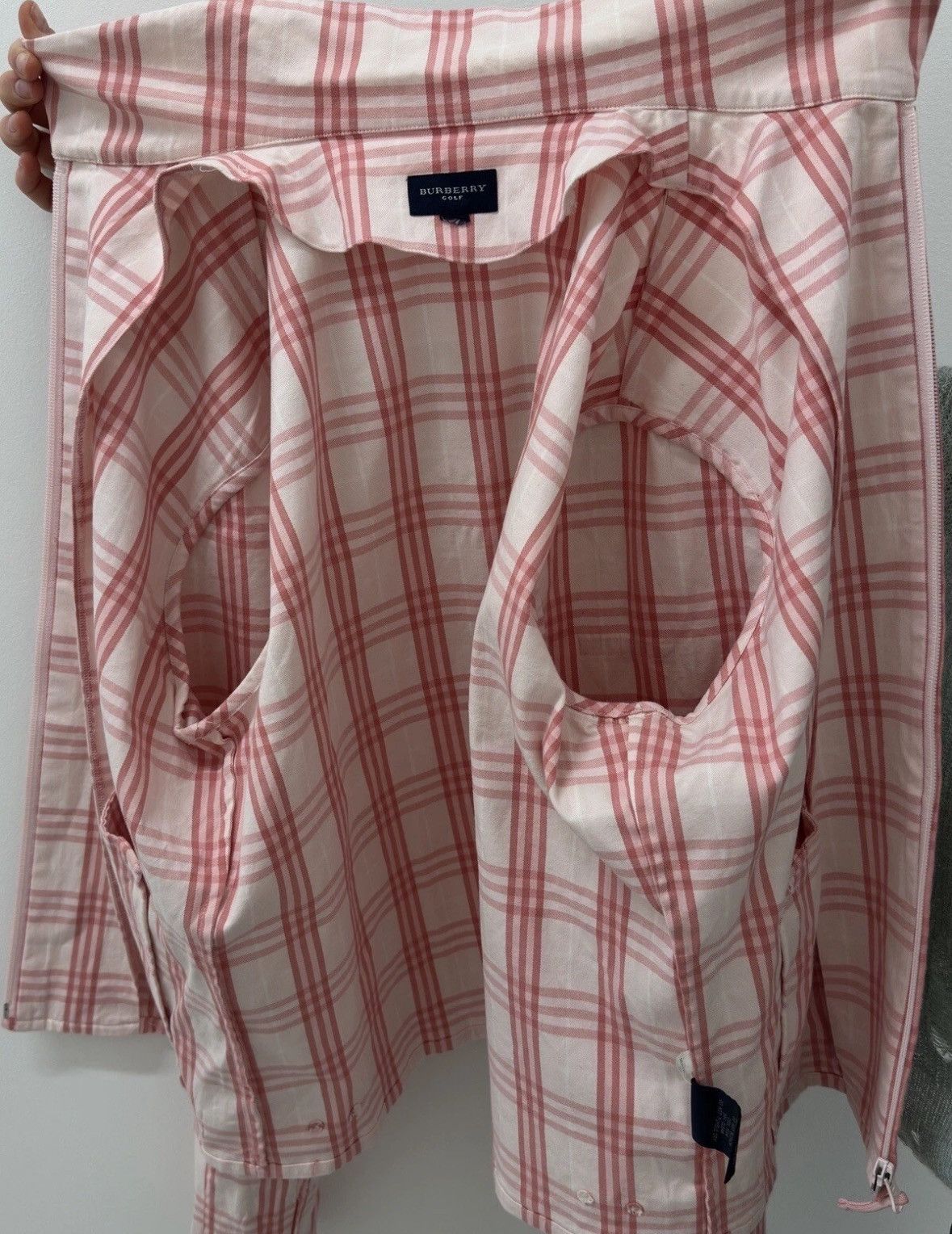 Burberry Vintage Burberry Golf Nova Check Cotton Jacket Pink Zip Size M / US 6-8 / IT 42-44 - 15 Thumbnail