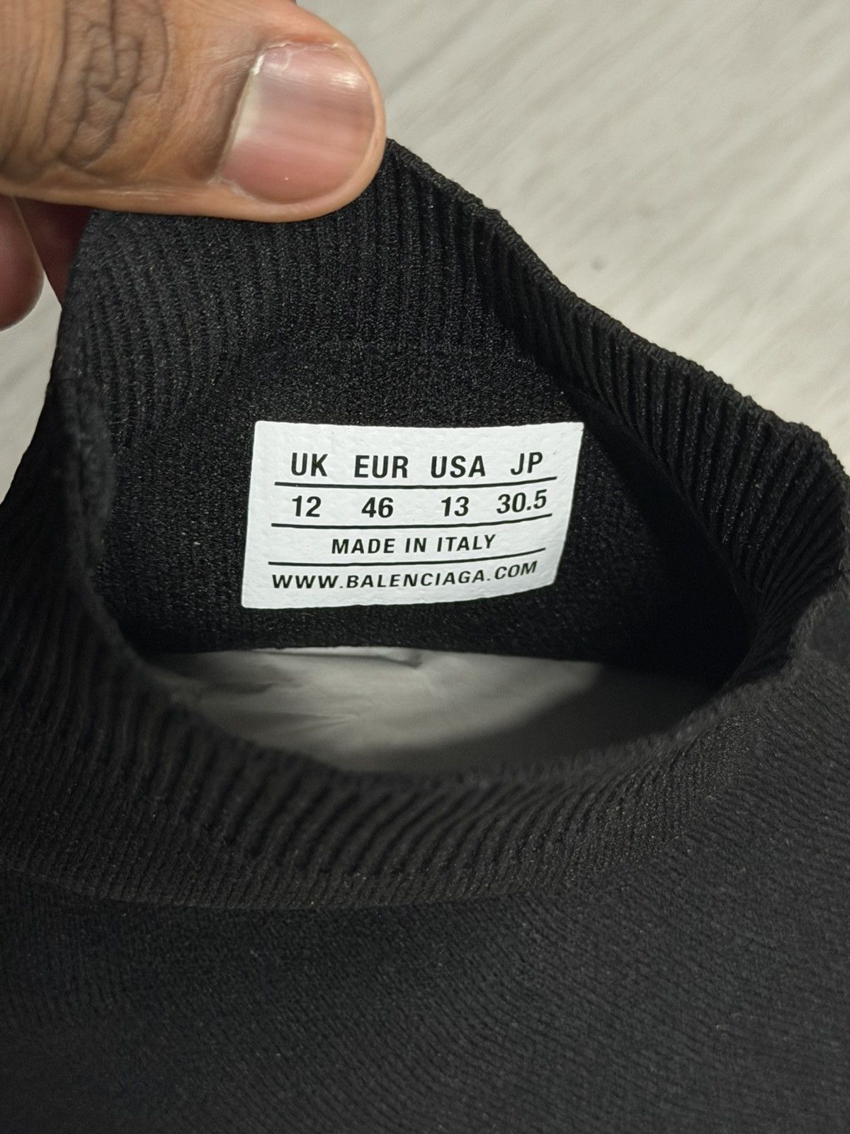 Balenciaga Balenciaga Speed LT Sneaker Black White Size US 13 / EU 46 - 6 Thumbnail
