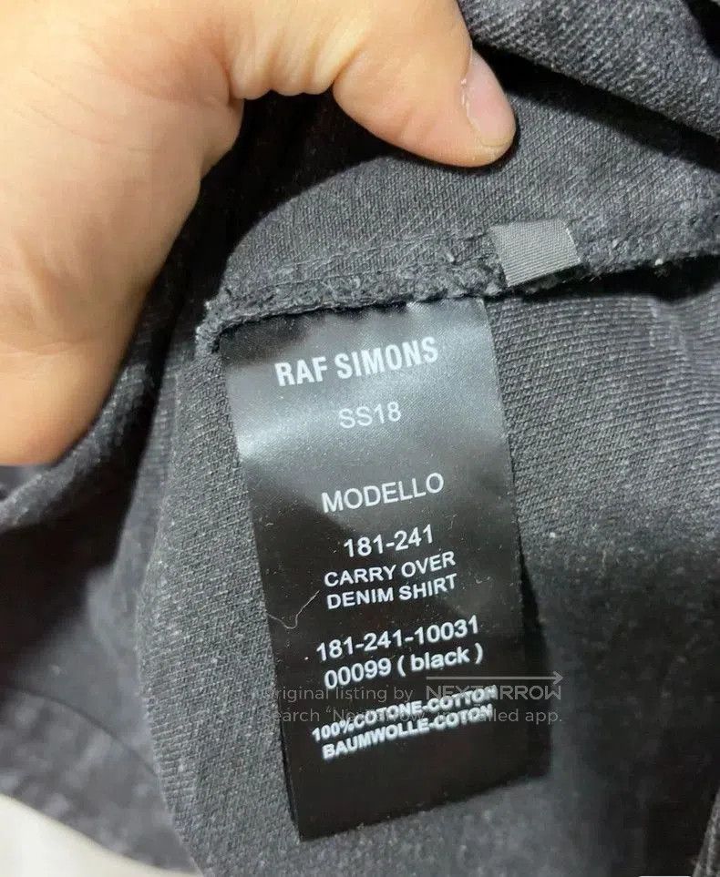 Raf Simons Raf Simons SS18 Denim Shirt . Size US XL / EU 56 / 4 - 6 Thumbnail