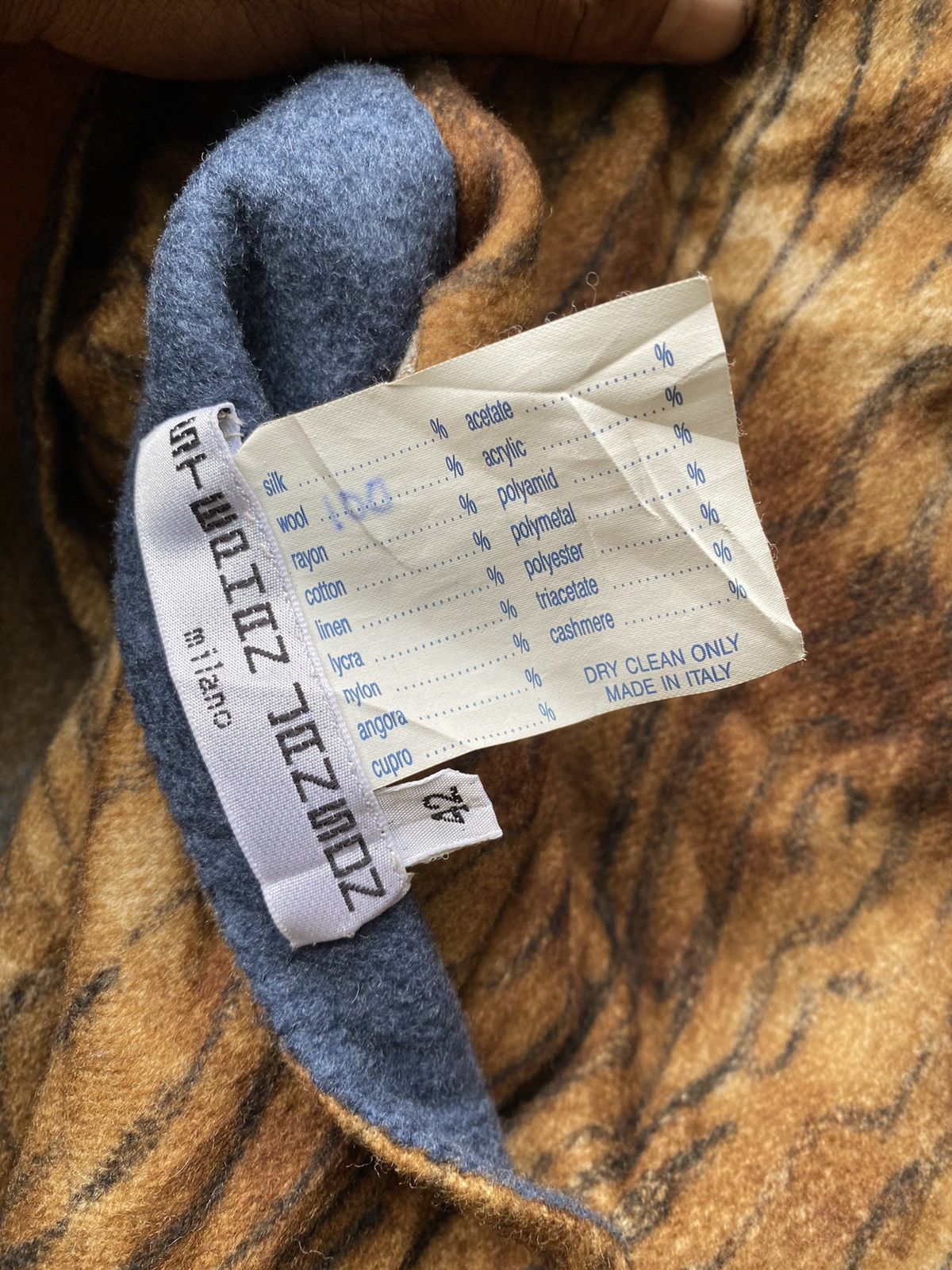 Vintage Stephan Janson Leopard Wool Long Jackets Size US XS / EU 42 / 0 - 5 Thumbnail