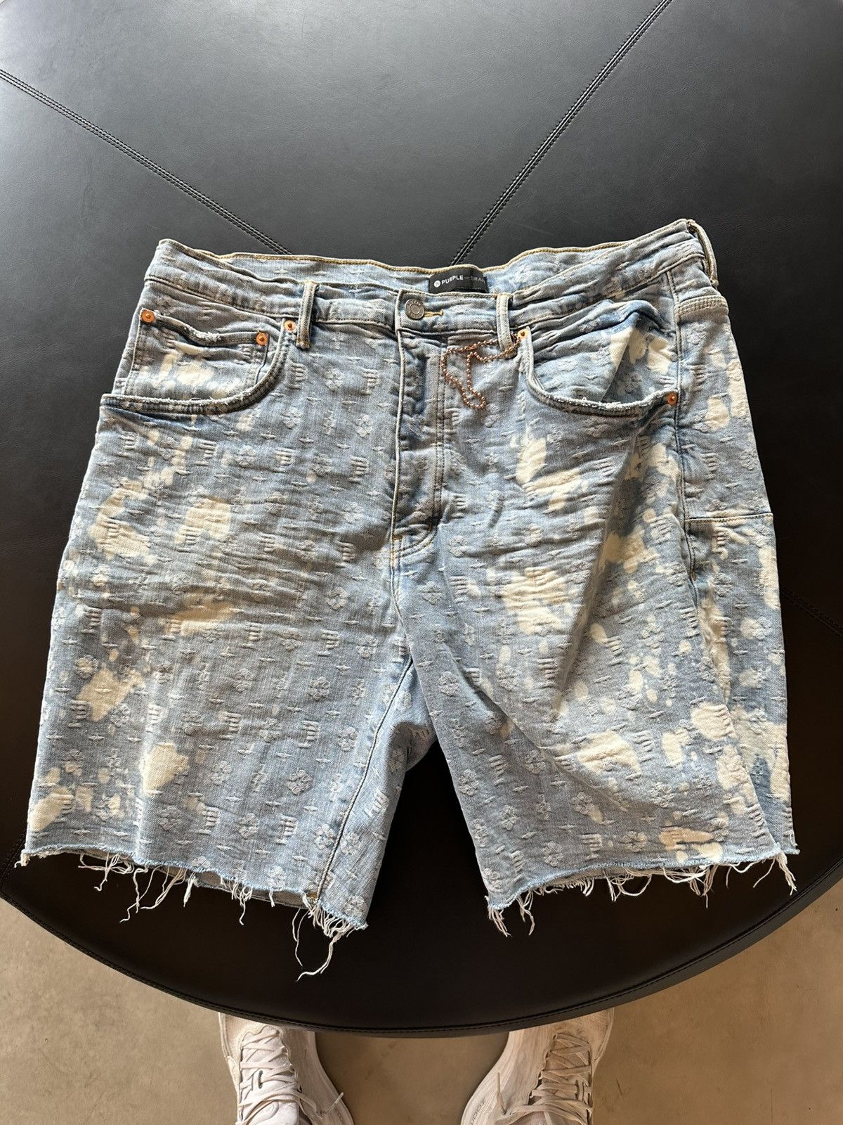 Purple Brand Denim Jorts Blue