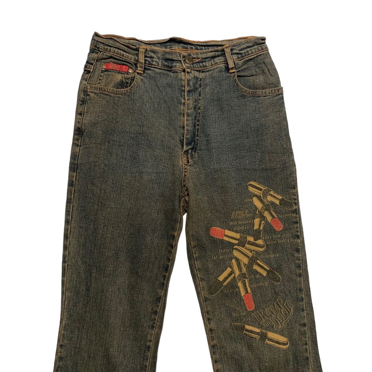 Japanese Brand Japanese Brand HSL Jeans Lipatick Printed Size 26" / US 2 / IT 38 - 3 Thumbnail