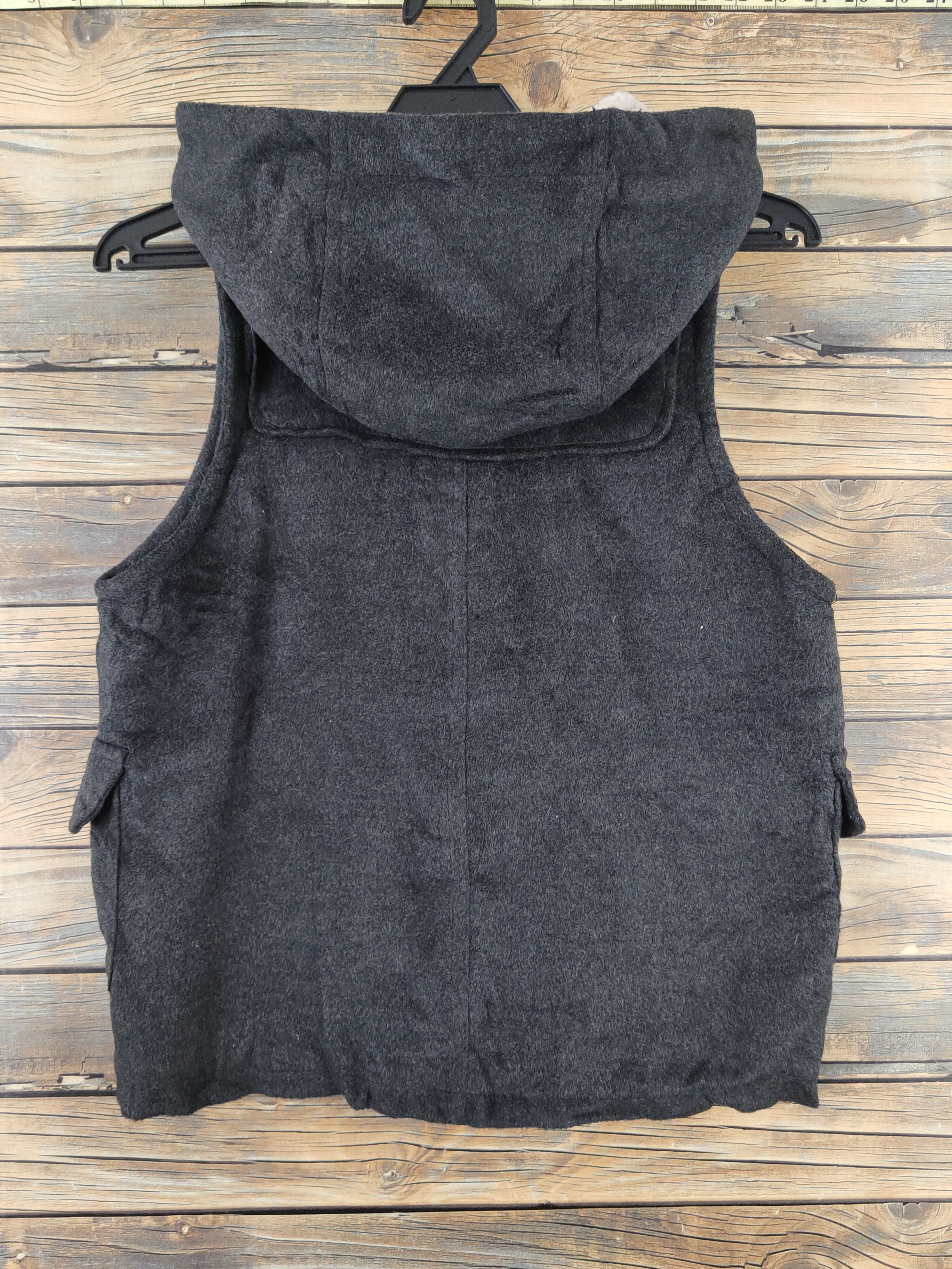 Japanese Brand × Vintage Vintage 💥 Sodalite Black Hoodie Toggle Vests Size S / US 4 / IT 40 - 7 Thumbnail
