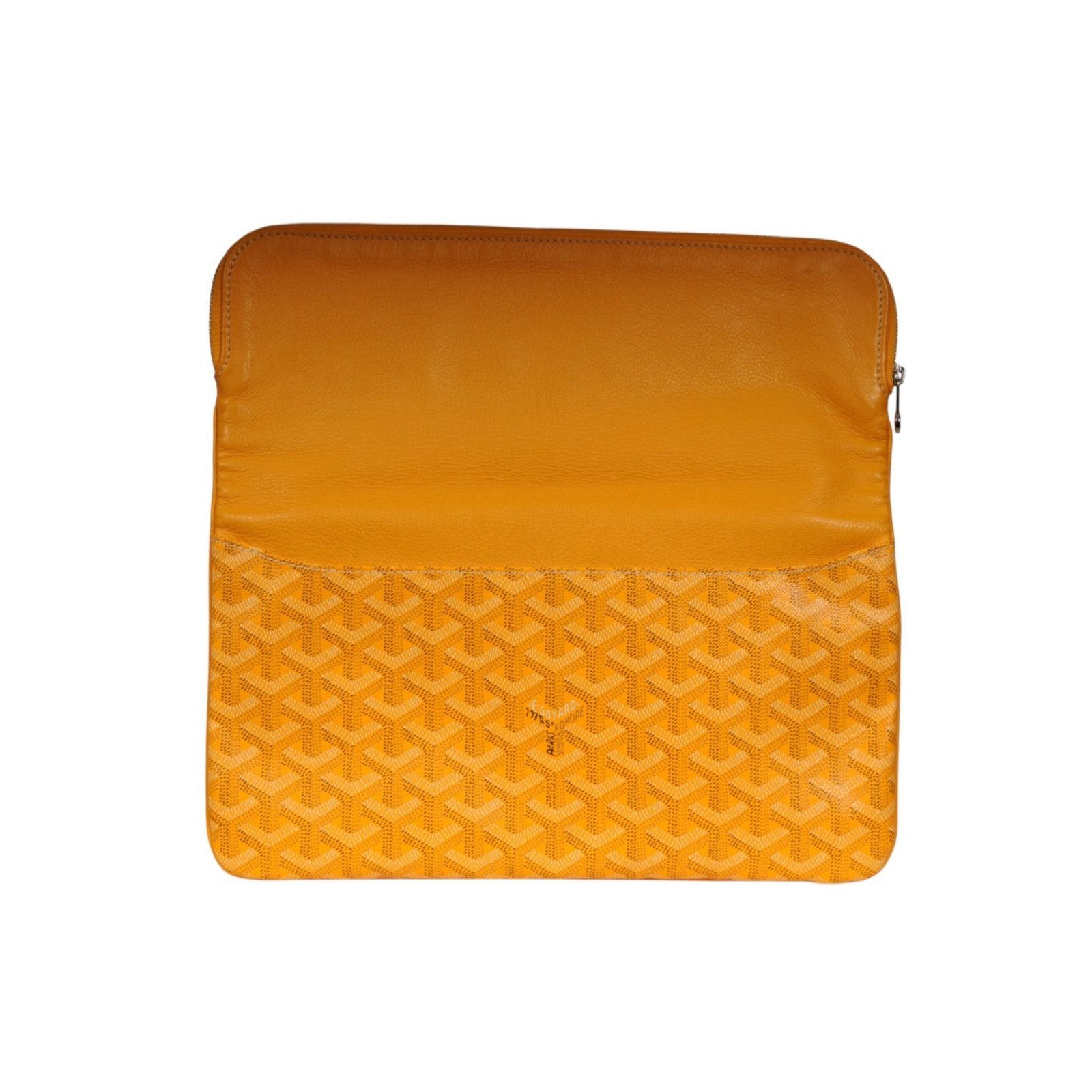 Goyard Saint Marie Clutch Bag Yellow Coated Canvas Travel Pouch Size ONE SIZE - 11 Thumbnail