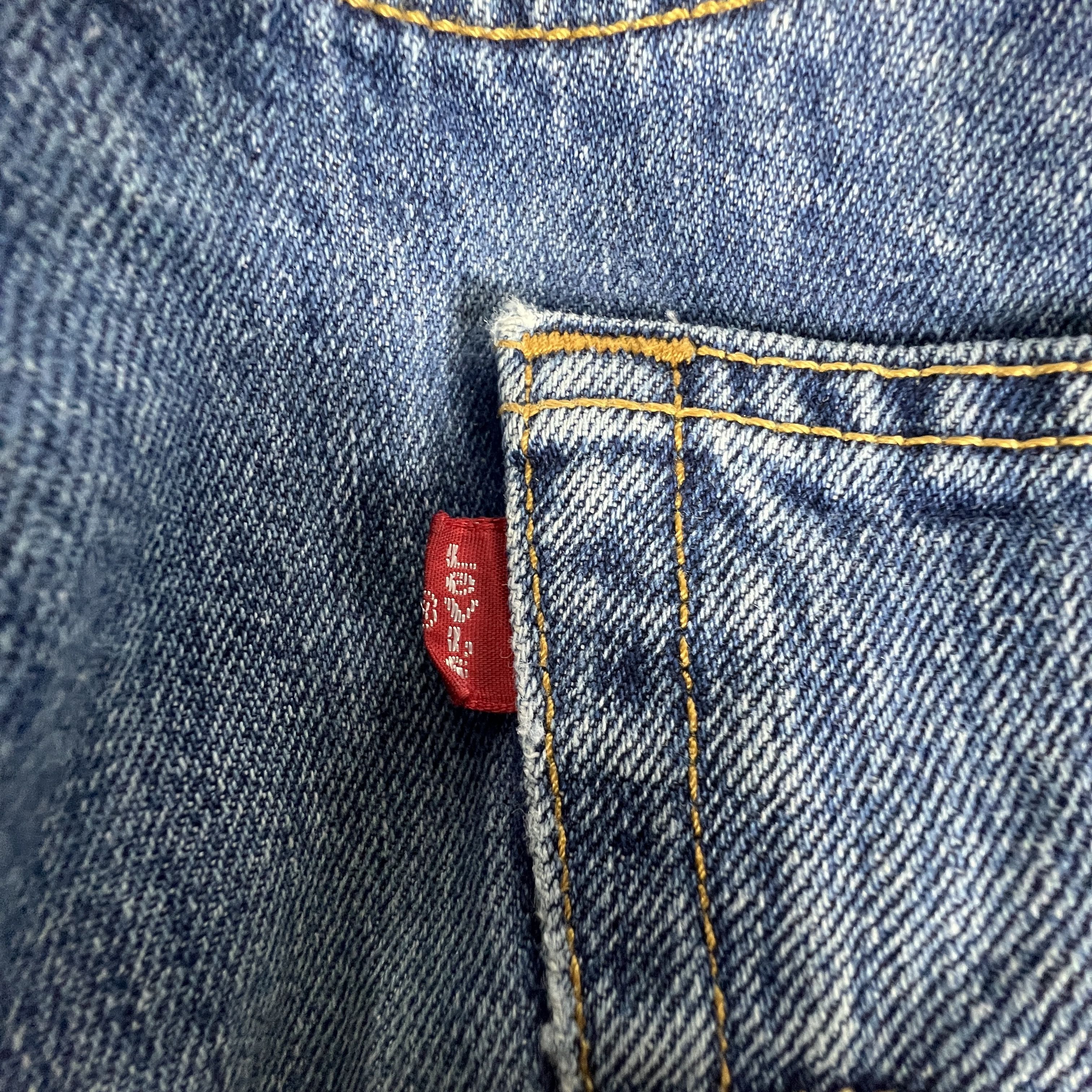 Levi's × Vintage Y2K Levi's Jeans 501 XX Straight Blue Faded Cotton Denim Size US 36 / EU 52 - 13 Thumbnail