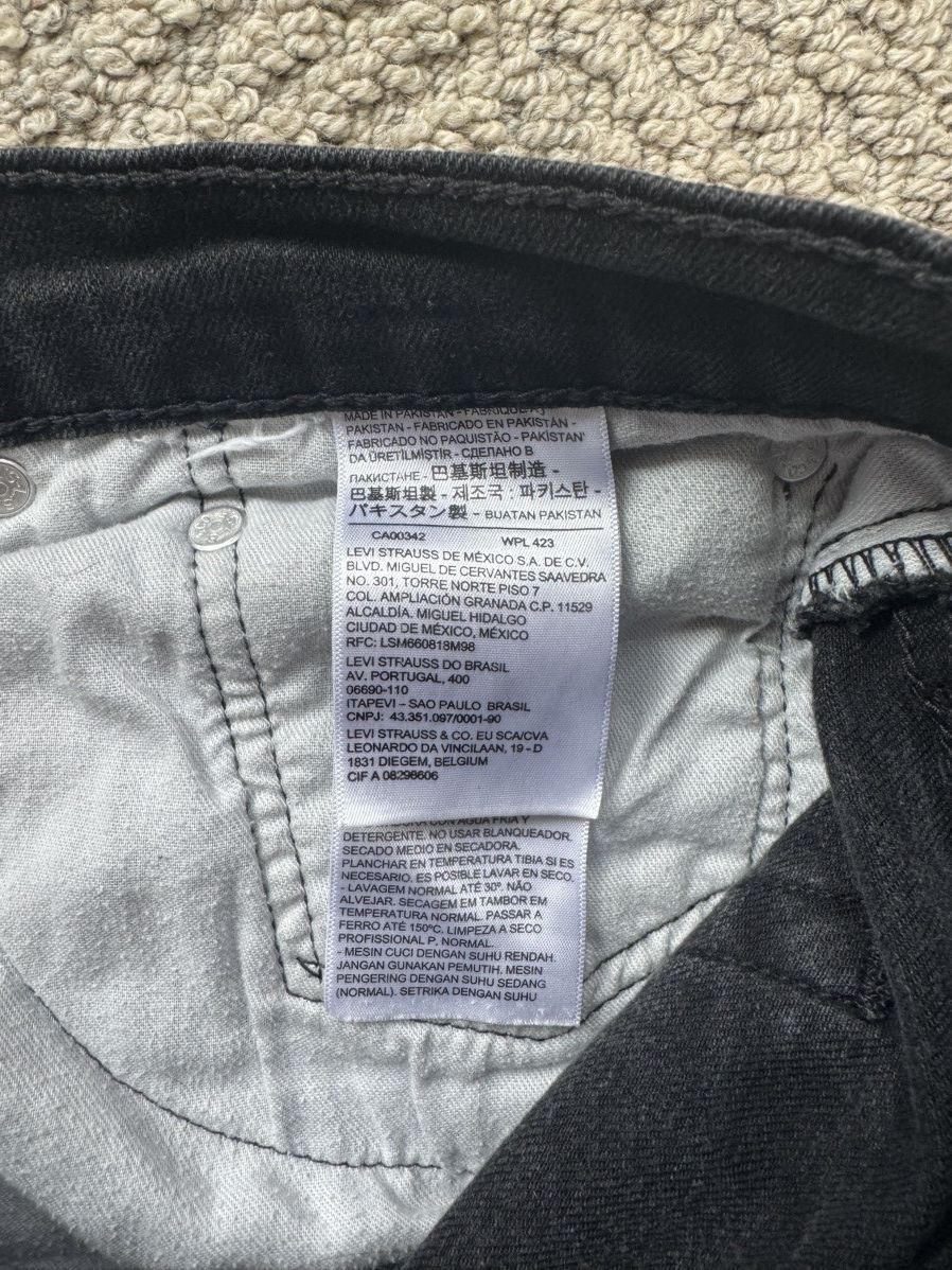 Levi's Vintage Black Distressed Levis Size US 34 / EU 50 - 4 Thumbnail