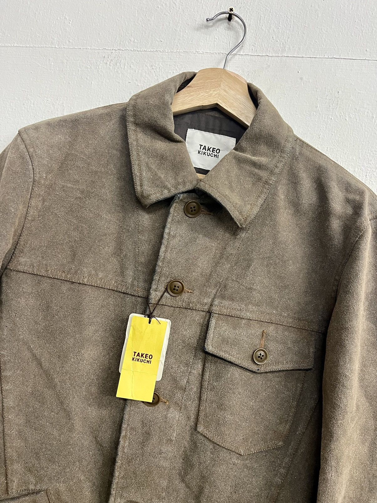 Japanese Brand Japanese Brand Takeo Kikuchi Leather Workwear Jacket Size US M / EU 48-50 / 2 - 5 Thumbnail