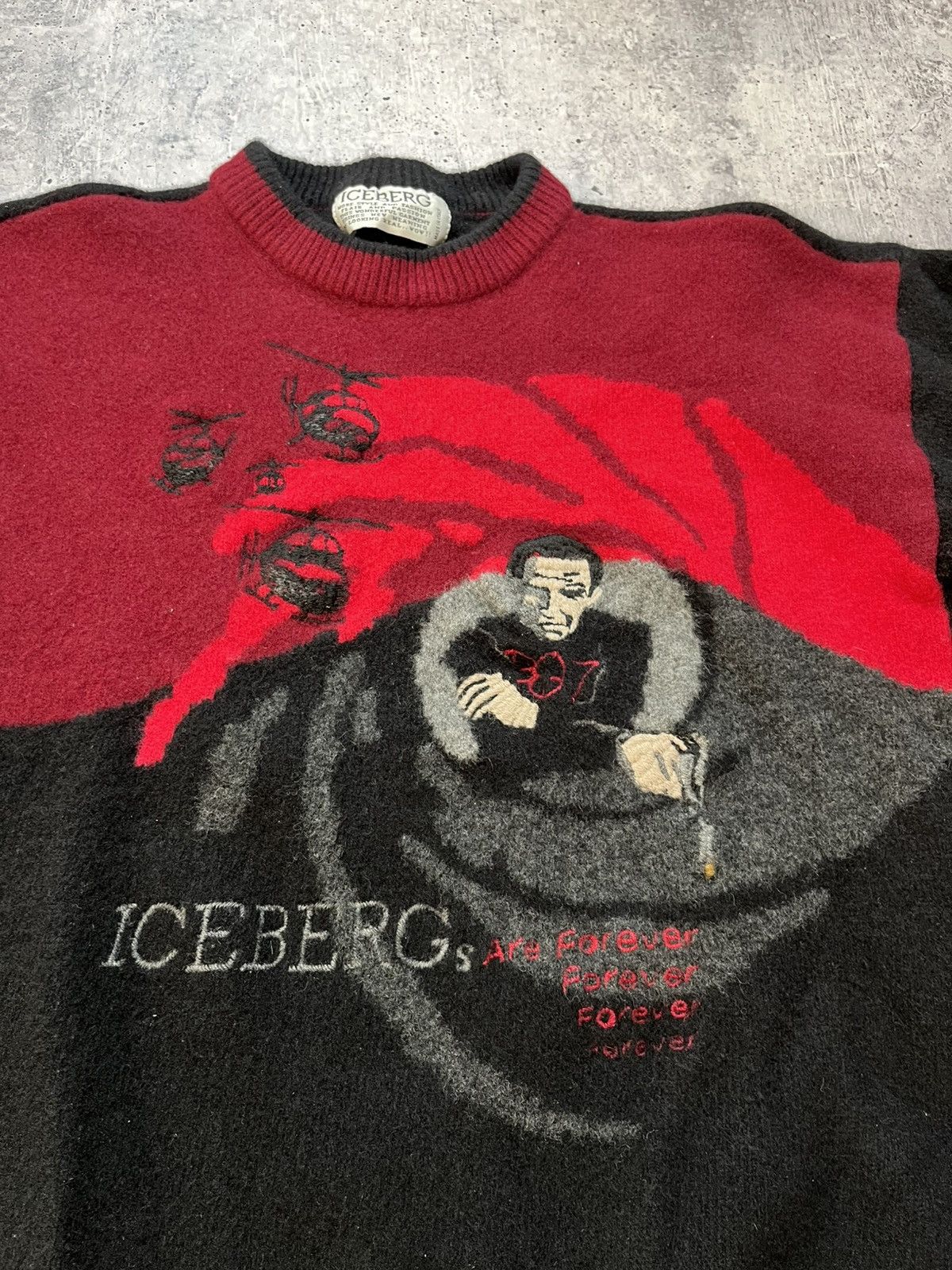 Iceberg × Vintage Vintage James Bond 007 Iceberg Sweater unisex XS-S Size S / US 4 / IT 40 - 4 Thumbnail