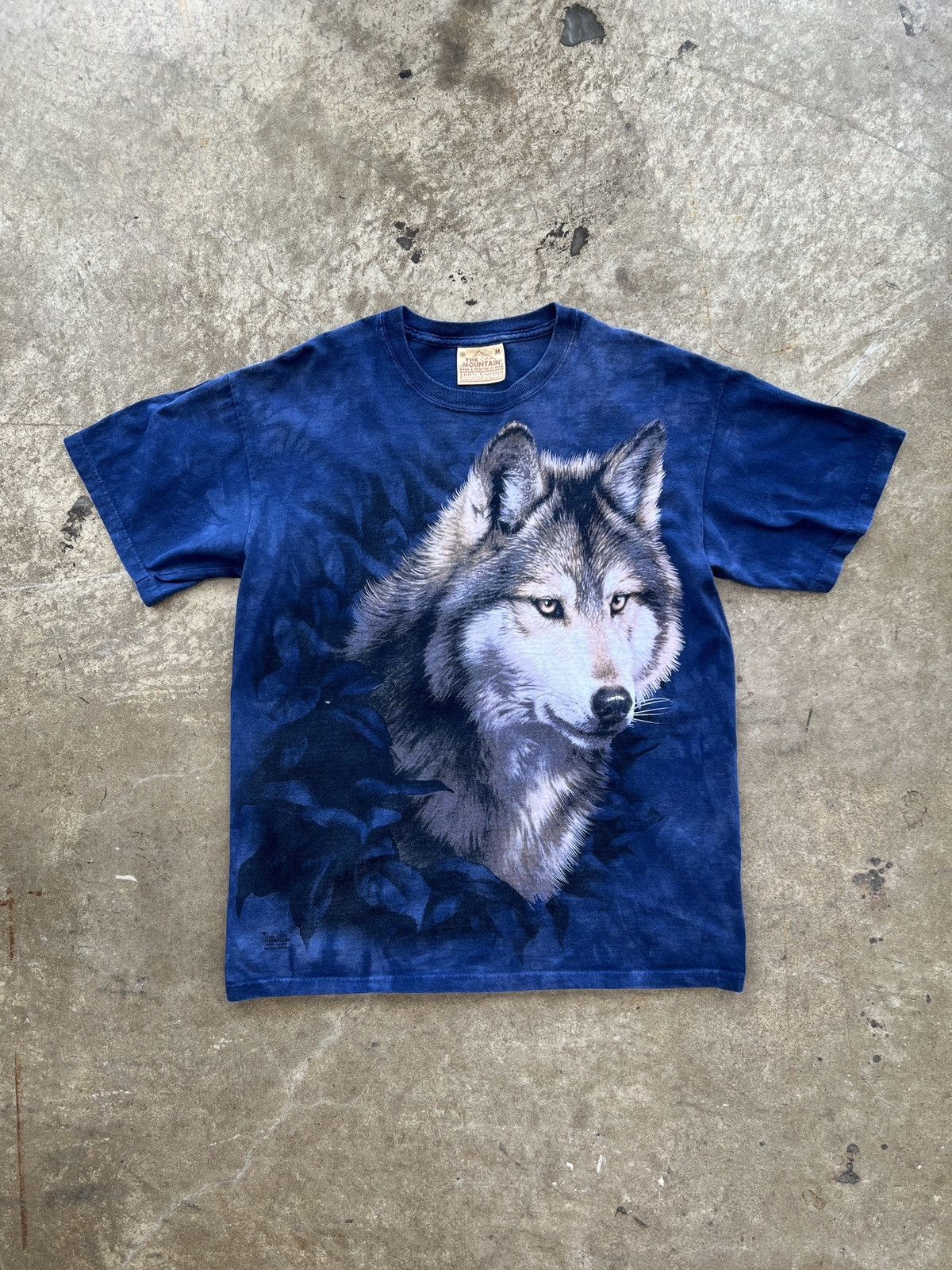 Vintage Vintage Wolf Tie Dye Nature The Mountain Tee Medium Size US M / EU 48-50 / 2 - 2 Thumbnail