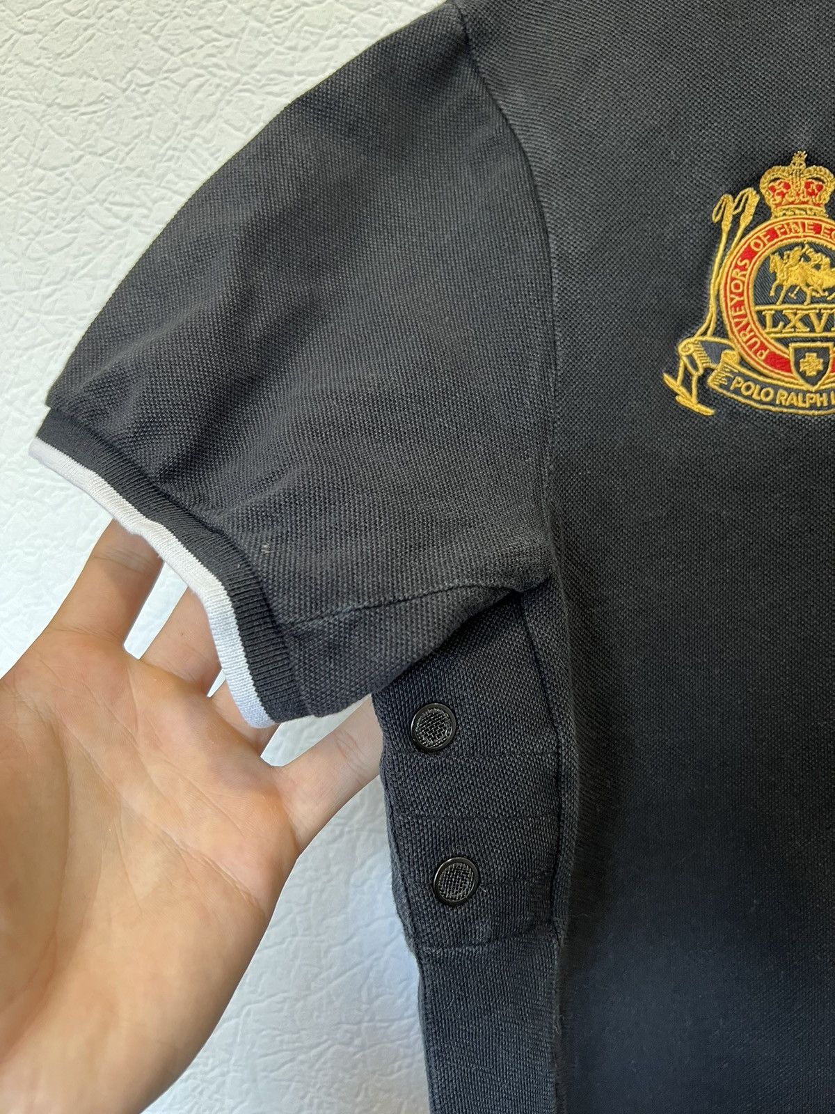 Vintage Vintage Polo Ralph Lauren Black Polo Shirt Tee Size US L / EU 52-54 / 3 - 4 Thumbnail