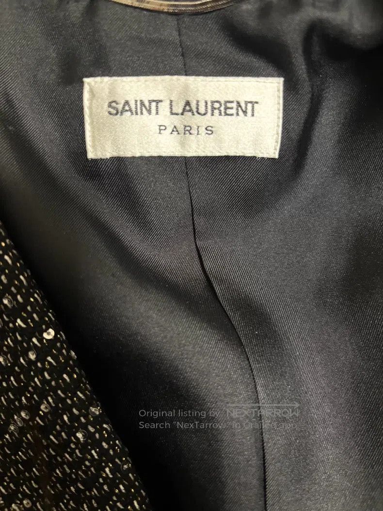 Saint Laurent Paris Saint Laurent Paris Double Breasted Diamond Encrusted Suit Size US M / EU 48-50 / 2 - 3 Thumbnail