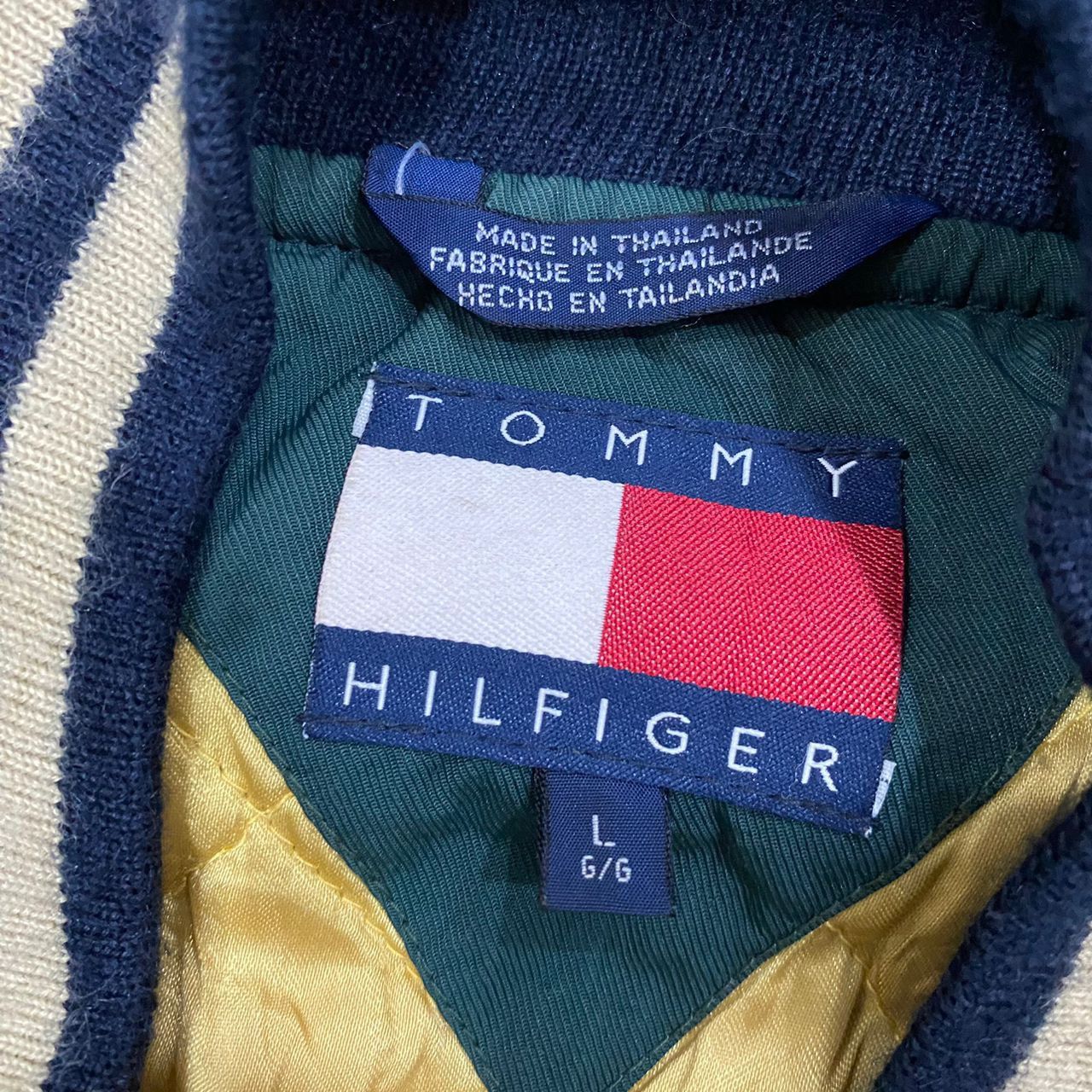 Tommy Hilfiger Vintage Tommy Hilfiger Wool Leather Varsity Jacket Size US L / EU 52-54 / 3 - 13 Thumbnail