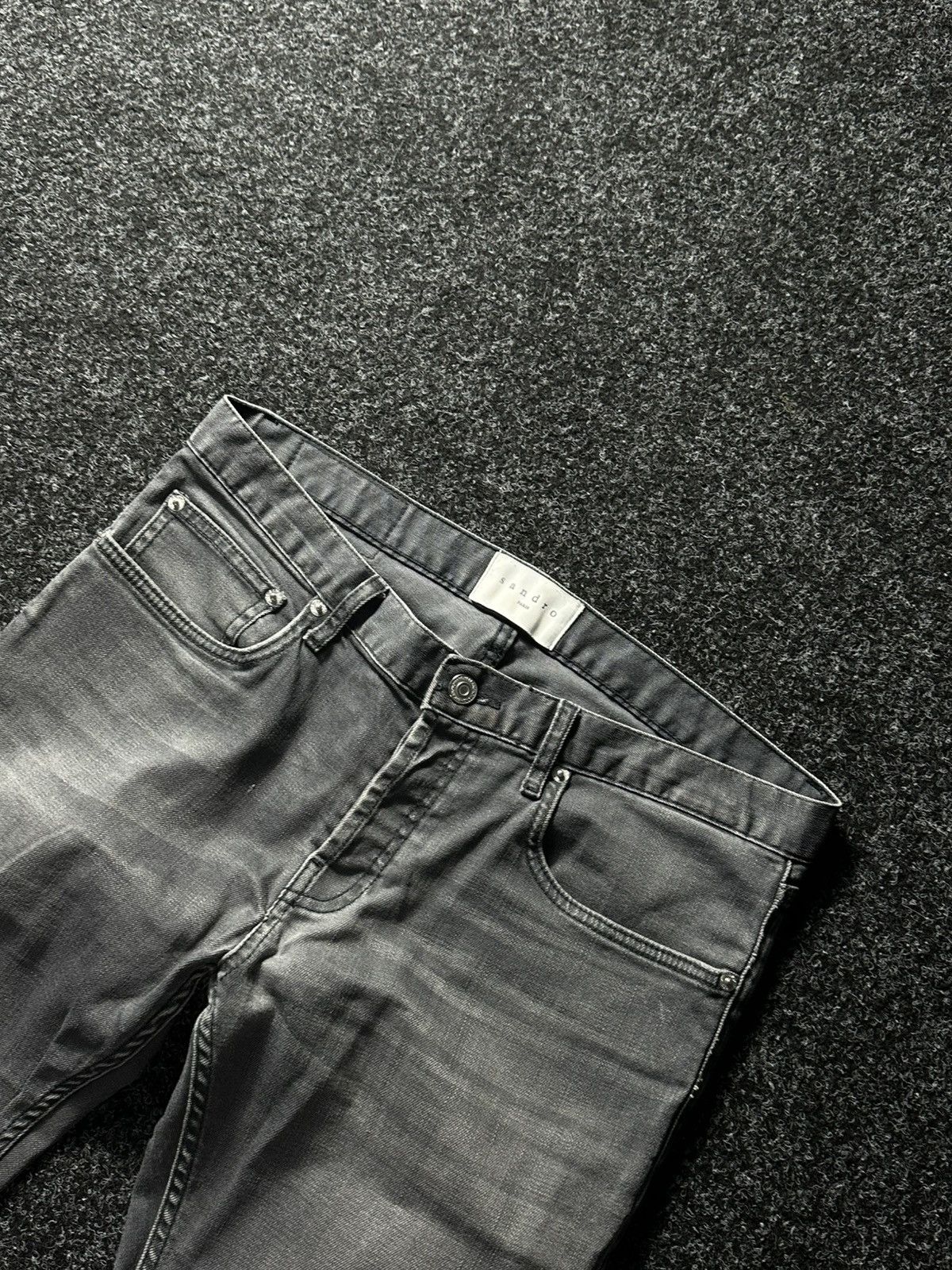 Designer × Sandro 🚨étroit Denim Light wash Size 32 slim rare Sandro luxury Size US 32 / EU 48 - 2 Thumbnail