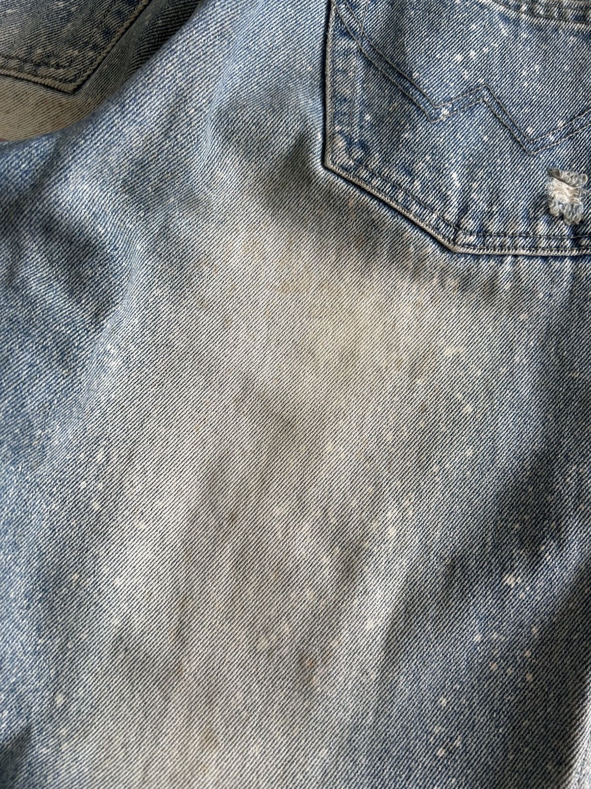 Japanese Brand × Vintage Vintage HAN DI LONG JEANS Japanese Distressed Painted Denim Size US 27 - 17 Thumbnail