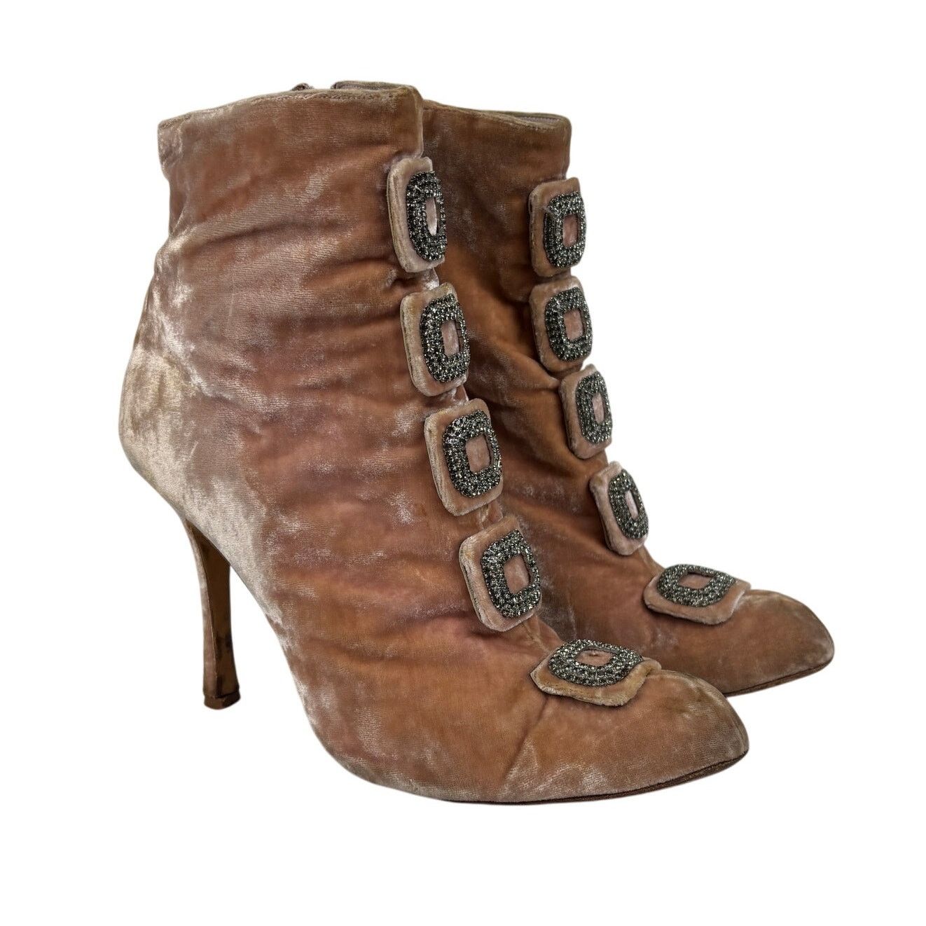 Manolo Blahnik Manolo Blahnik Suwalki Crystal Buckle Boots Women's 41 US 11 Size US 11 / IT 41 - 1 Thumbnail