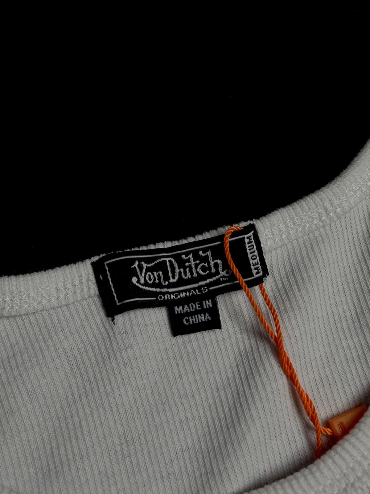 Von Dutch Y2k Von Dutch Classic Cropped White Tank Top M Size M / US 6-8 / IT 42-44 - 4 Thumbnail