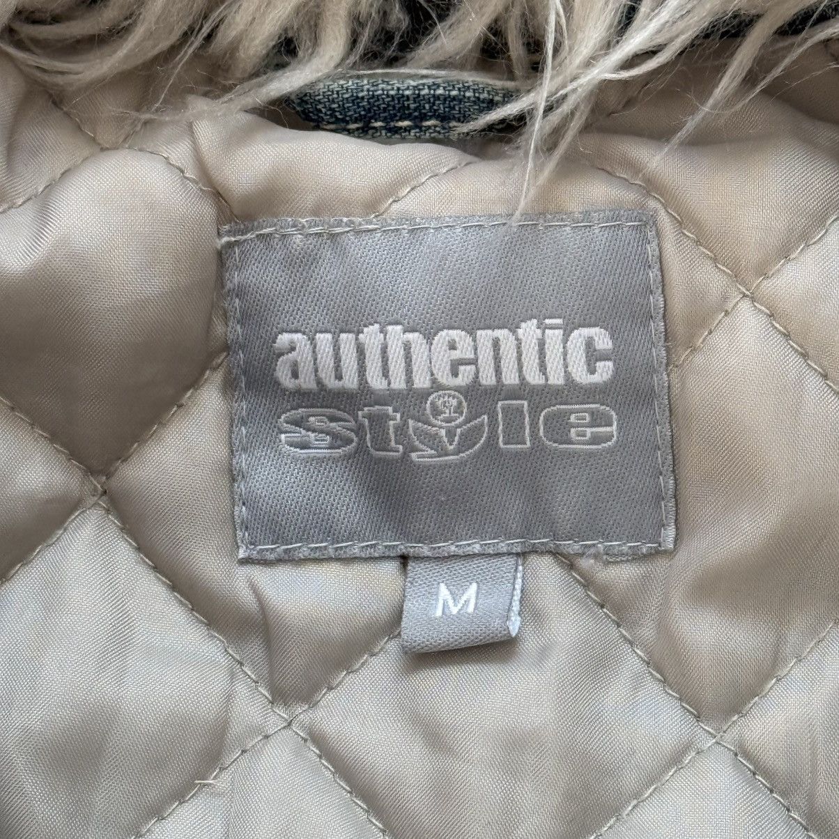 If Six Was Nine 📌 Crazy Y2K Fur Sherpa 00s Vintage Denim Jacket Size M / US 6-8 / IT 42-44 - 8 Thumbnail