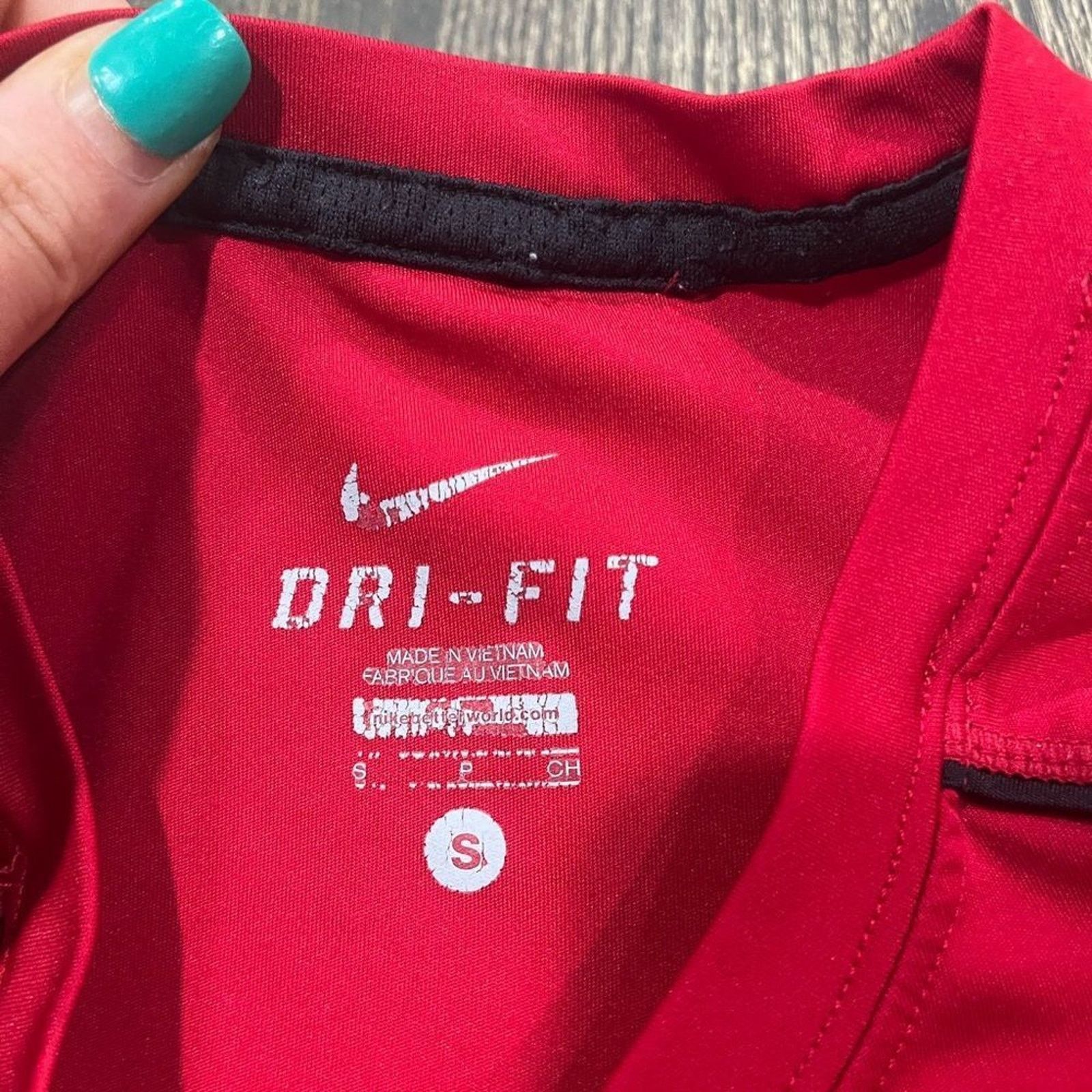 Nike Nike DRI-Fit Mens Performance T-Shirt Short Sleeve Red S Size US S / EU 44-46 / 1 - 4 Thumbnail