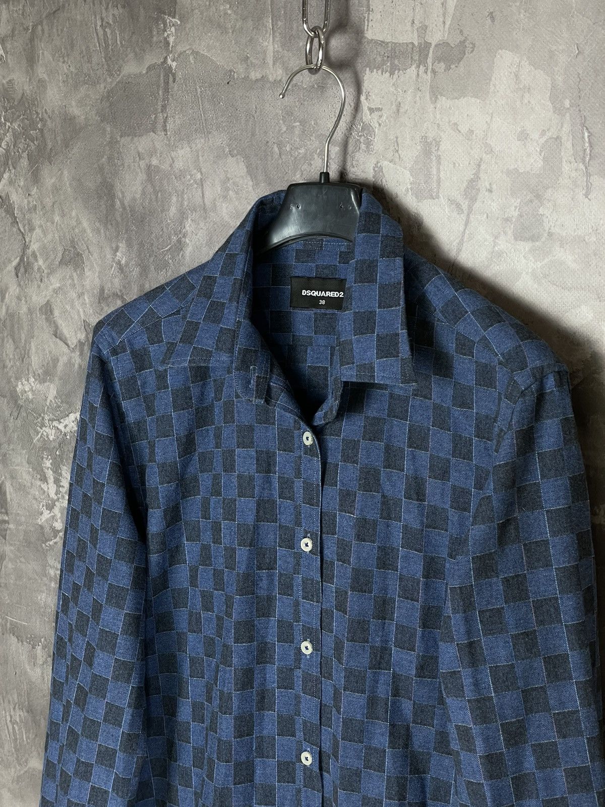 Dsquared2 × Japanese Brand DSQUARED2 ABSTRACT BUTTON UP SHIRT STREETWEAR Y2K Size US M / EU 48-50 / 2 - 7 Thumbnail