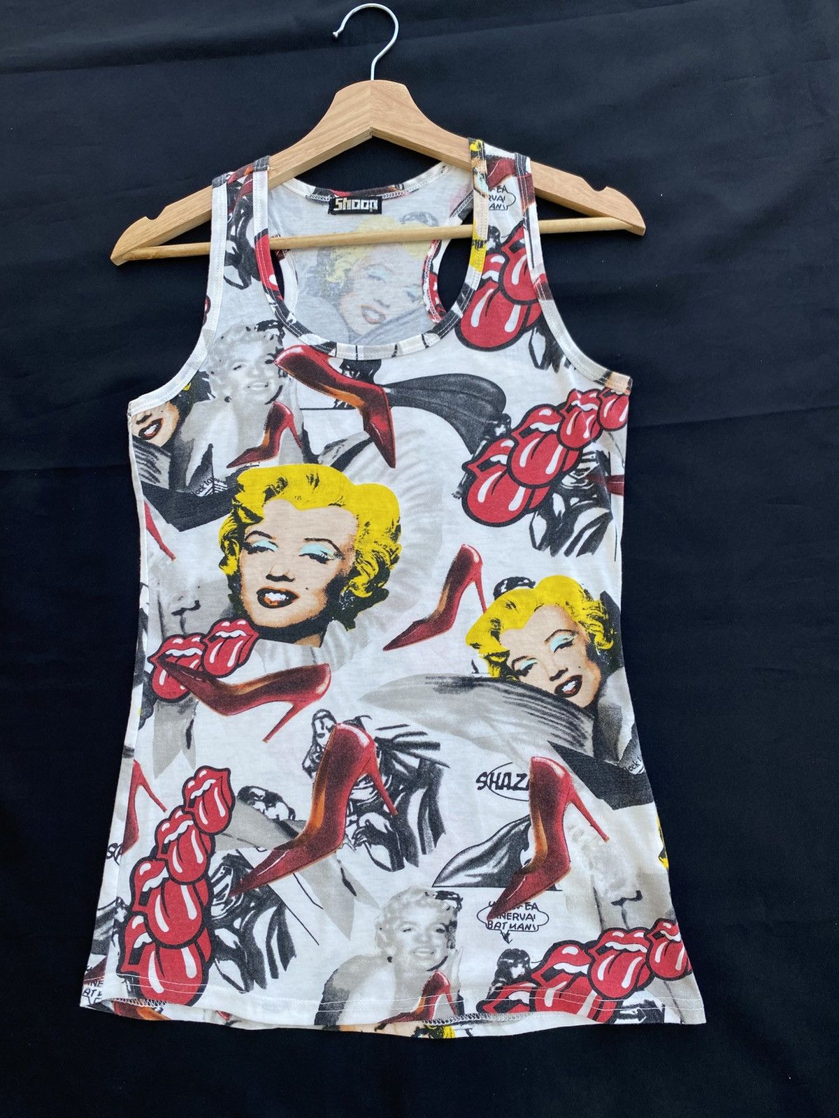 The Rolling Stones Rare Marilyn Monroe x Rolling Stones Singlet/ Top Size S / US 4 / IT 40 - 3 Thumbnail