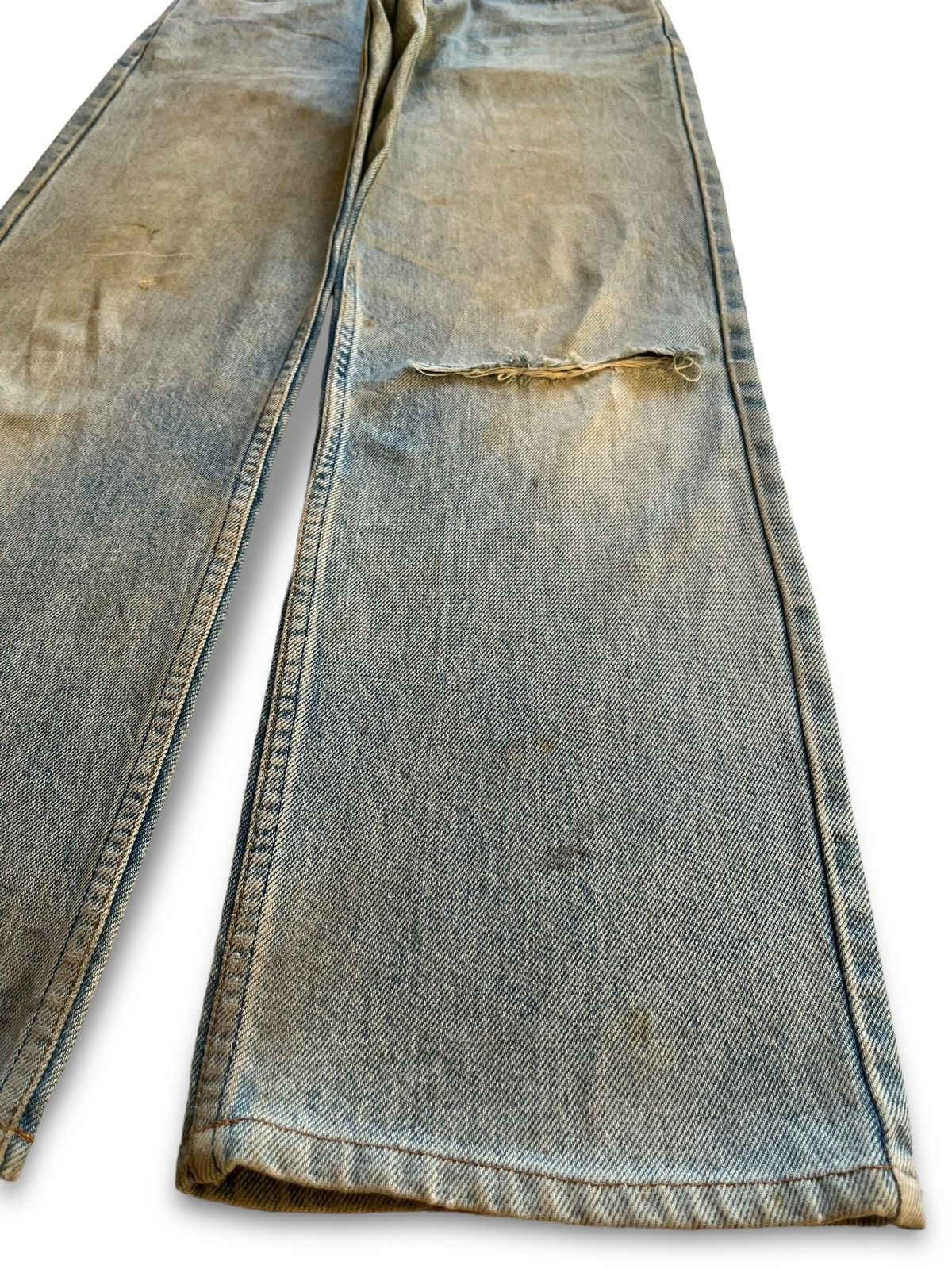 Levi's × Levi's Vintage Clothing Vintage 90s Levis 515 Mud Wash Distressed Loose Jeans Size US 29 - 7 Thumbnail
