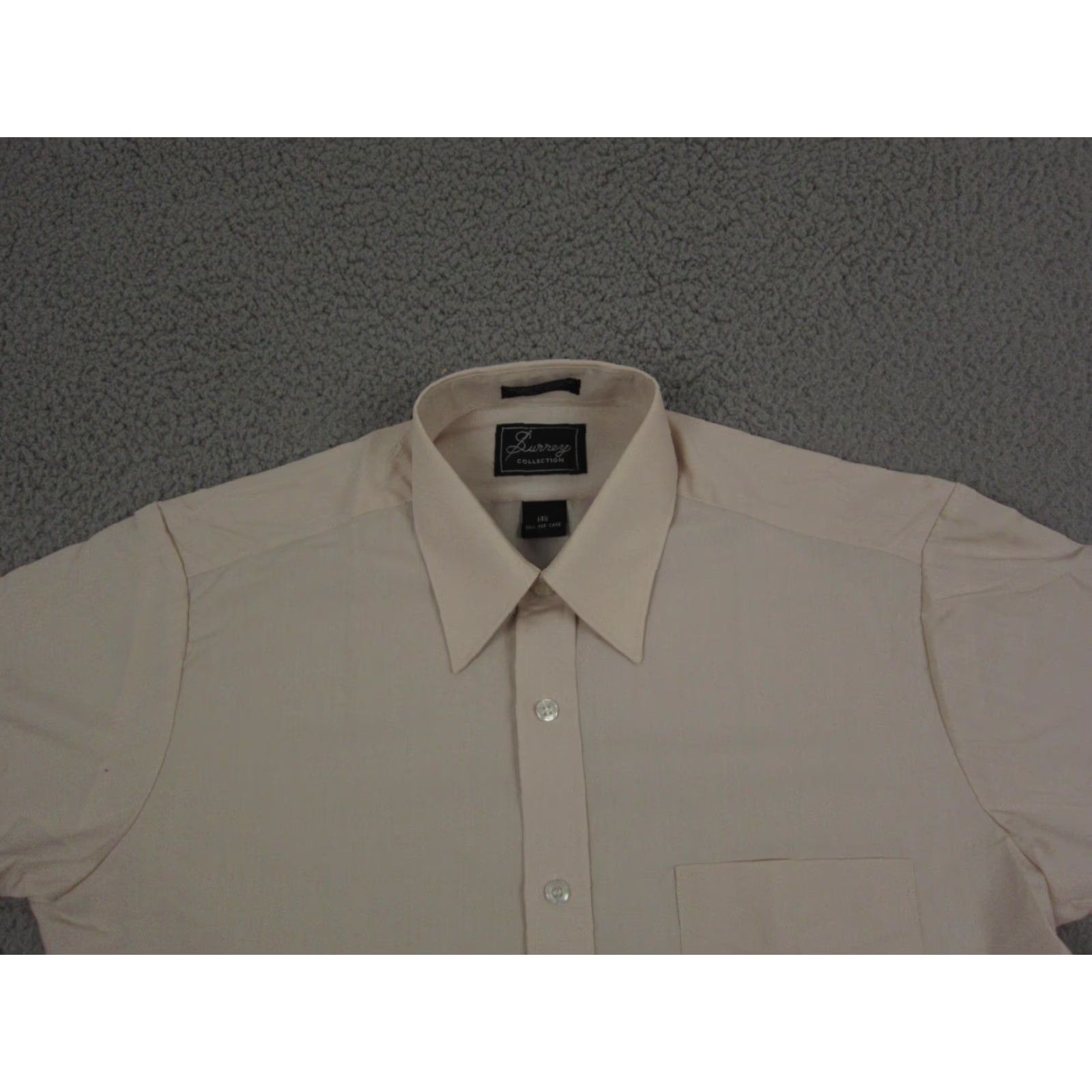 Vintage VINTAGE Surrey Shirt Mens Regular Small Beige Button-Up Short Sleeve Collared Western Size US L / EU 52-54 / 3 - 2 Thumbnail