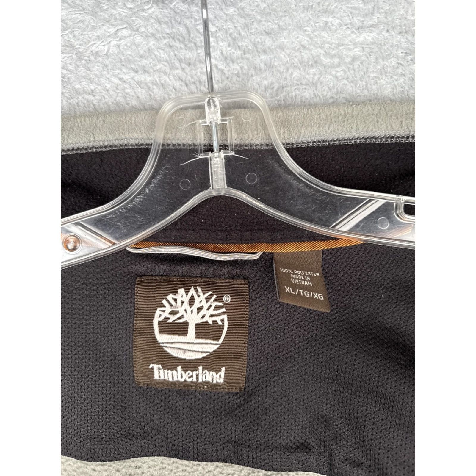 Timberland Timberland Jacket Mens XL Gray Fleece Full Zip Chest Pocket Outdoors Hiking Weatherproof Windbreaker Size US XL / EU 56 / 4 - 3 Thumbnail