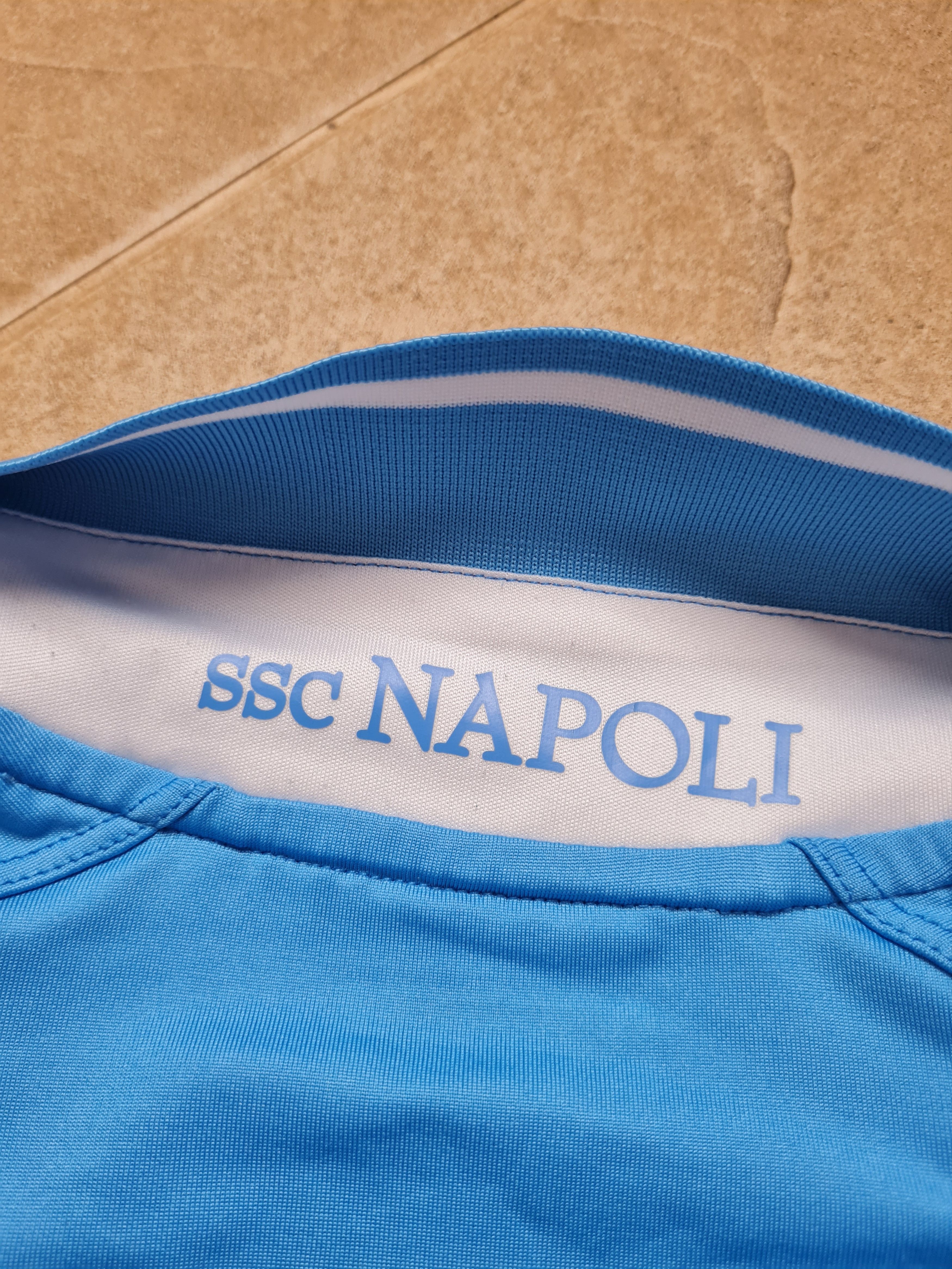 Macron Macron 2013-14 SSC Napoli Soccer Shirt Blue Men's Size S-M Size US S / EU 44-46 / 1 - 22 Thumbnail
