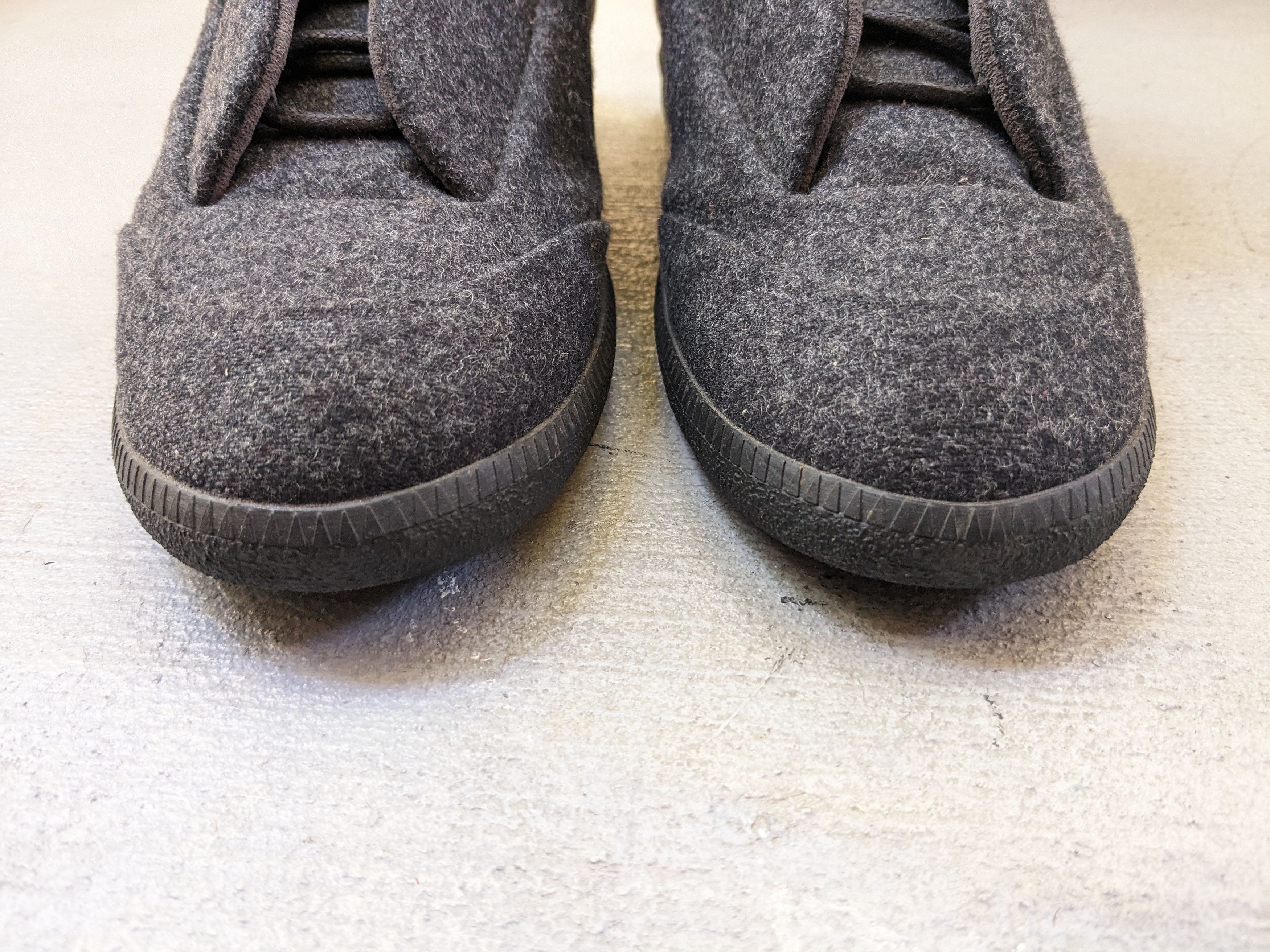 Maison Margiela Maison Margiela Future Gray Wool 10 43 Leather High Tops Size US 10 / EU 43 - 4 Thumbnail