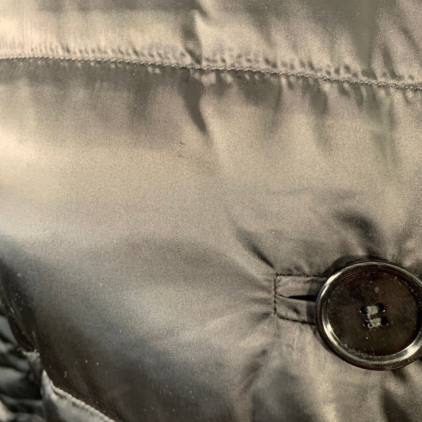 Prada PRADA Size 6 Polyamide Quilted Fur Collar Button Down Coat Size M / US 6-8 / IT 42-44 - 5 Thumbnail