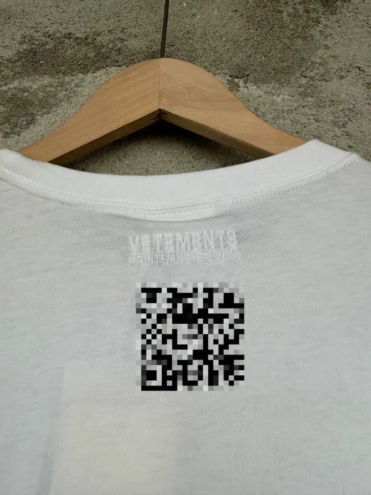 Vetements Vetements 18AW QR Code Tee-2505 Size US M / EU 48-50 / 2 - 4 Thumbnail