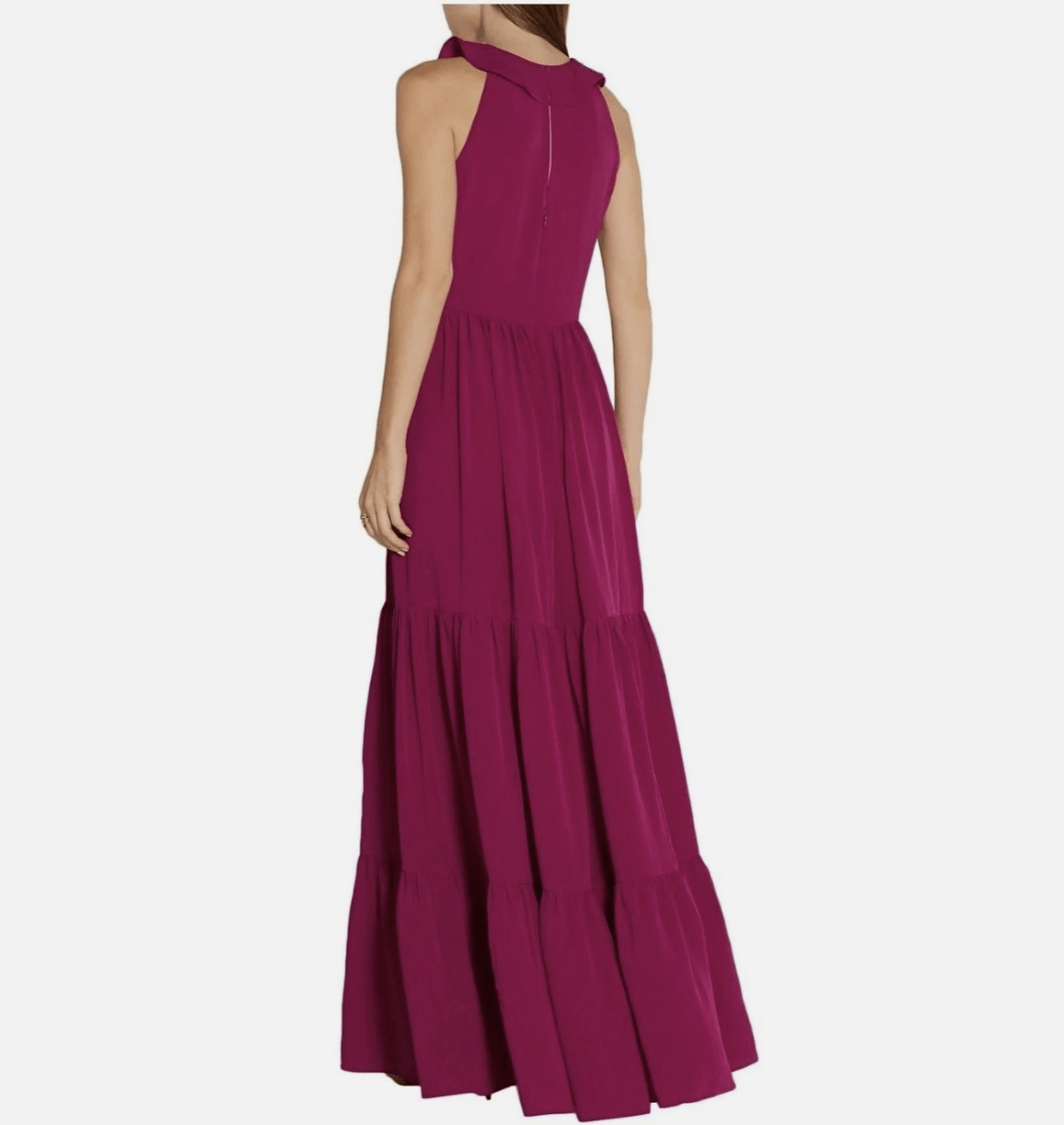 Other SALONI Suzi Berry Crinkle Crepe Lace Maxi Dress NWT Size M / US 6-8 / IT 42-44 - 3 Thumbnail