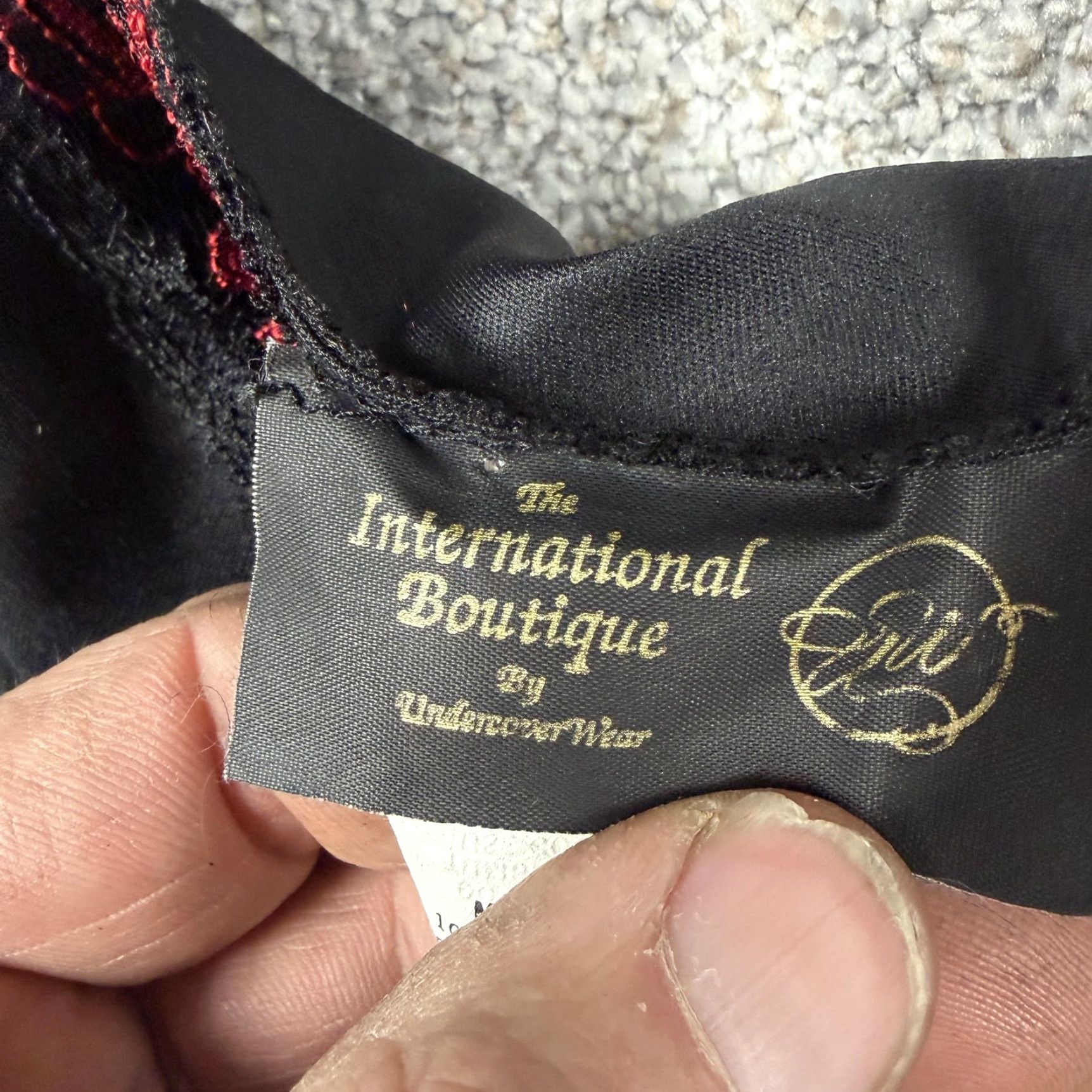 Undercover VTG 90s UndercoverWear Slip Dress Chemise 1X Plus Black Red Lace Gothic Coquette Size XL / US 12-14 / IT 48-50 - 4 Thumbnail