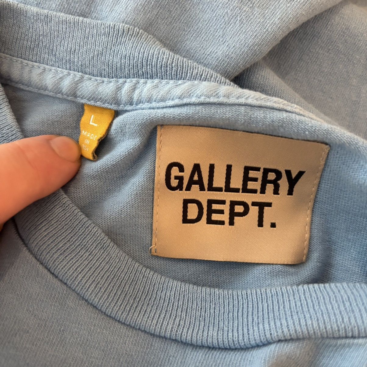 Gallery Dept. Gallery Dept ATK Blaby Blue Tee Shirt Size Large Size US L / EU 52-54 / 3 - 3 Thumbnail