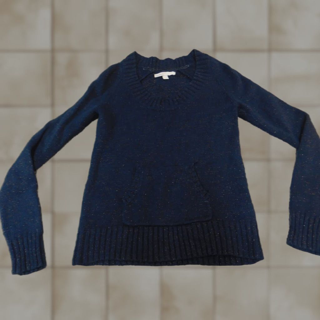Old Navy Old Navy Womens Sweater S Pullover Crew Neck Long Sleeve Blue Dolman Knit Stretch Logo Casual Regular Vintage No (if needed) Size S / US 4 / IT 40 - 1 Thumbnail