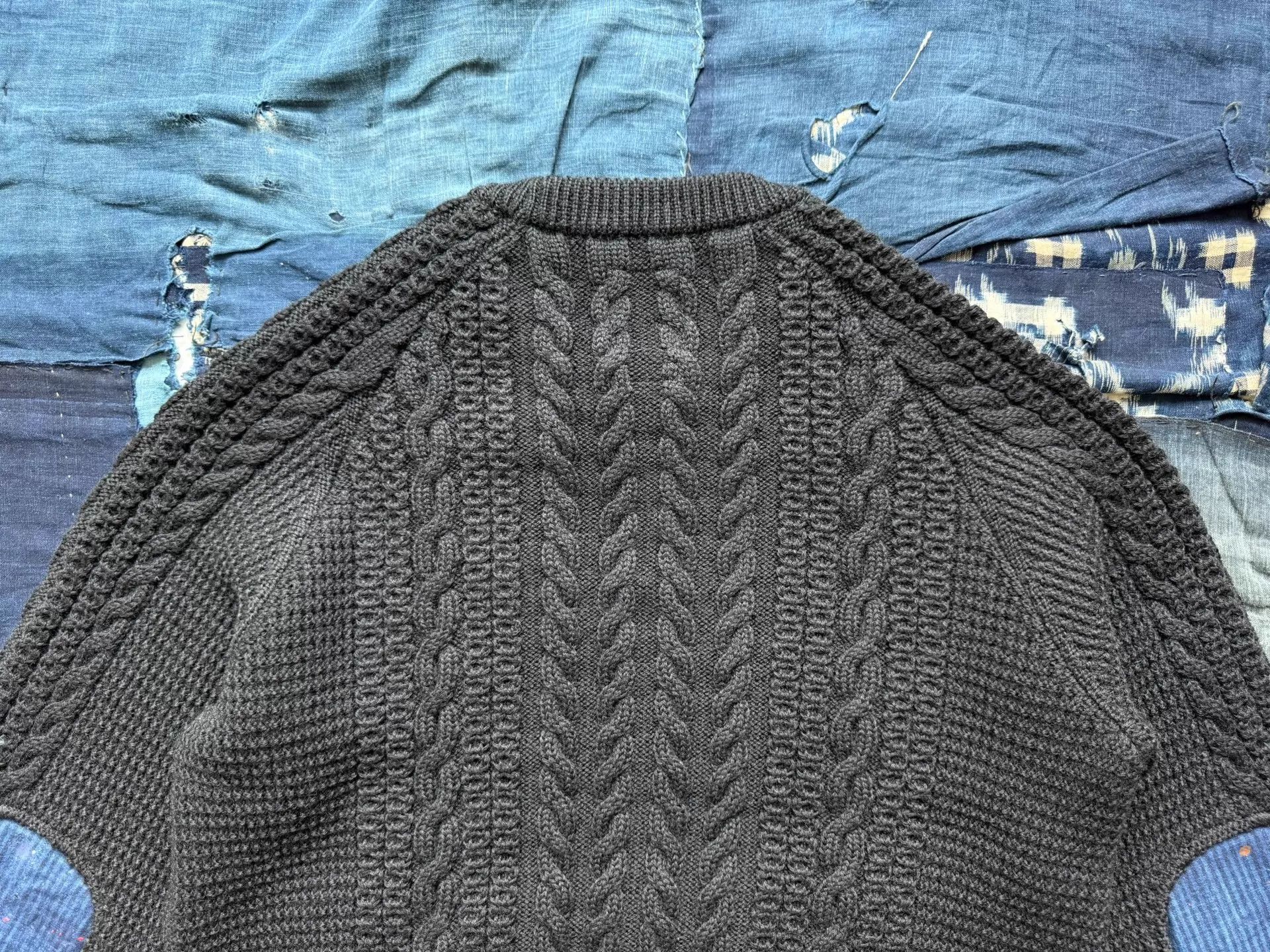 Visvim visvim 19aw fisherman cable blk 3 vintage drop Size US L / EU 52-54 / 3 - 6 Thumbnail