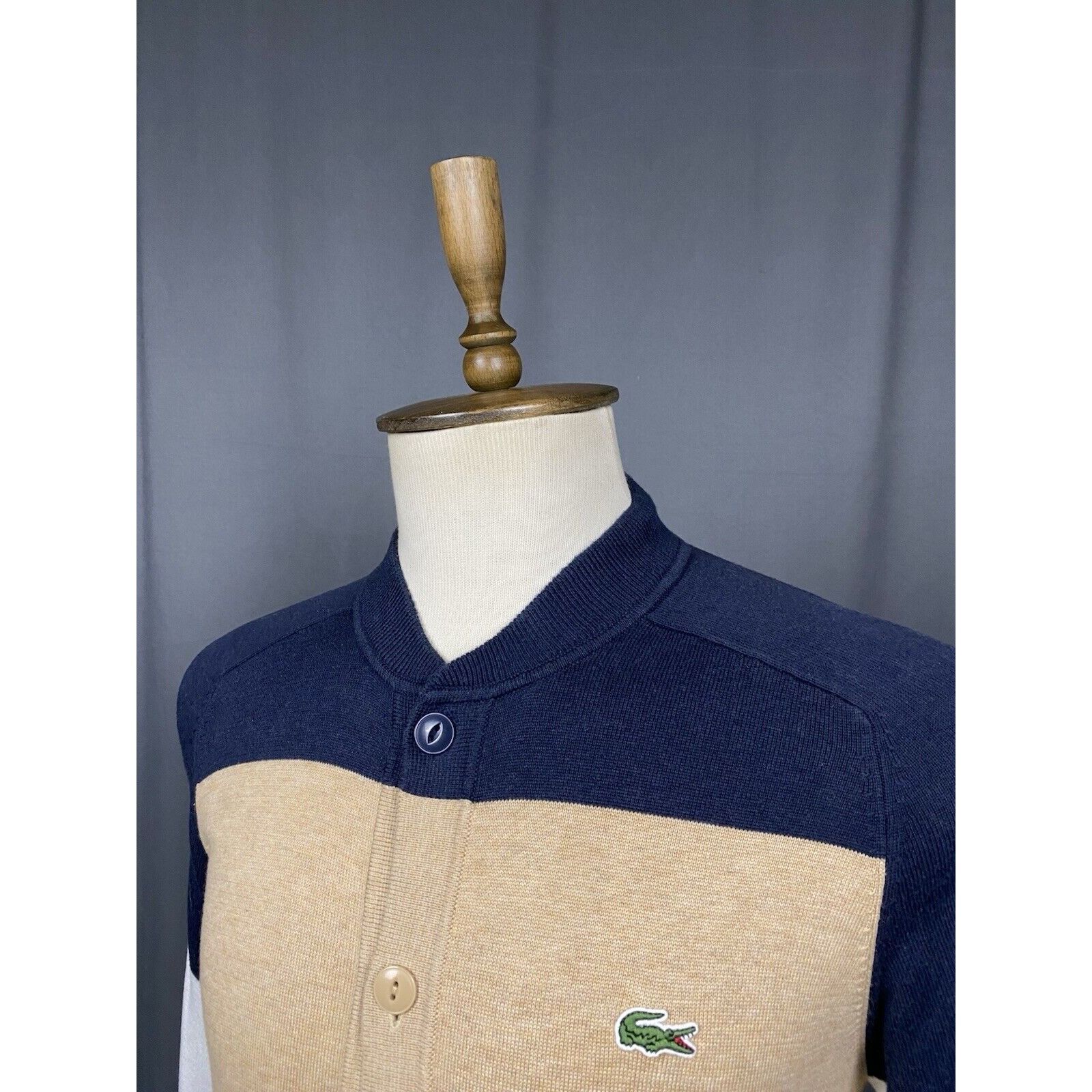 Lacoste Lacoste LIVE! Men's Beige Cardigan Sweater Size 4 Size US XL / EU 56 / 4 - 5 Thumbnail