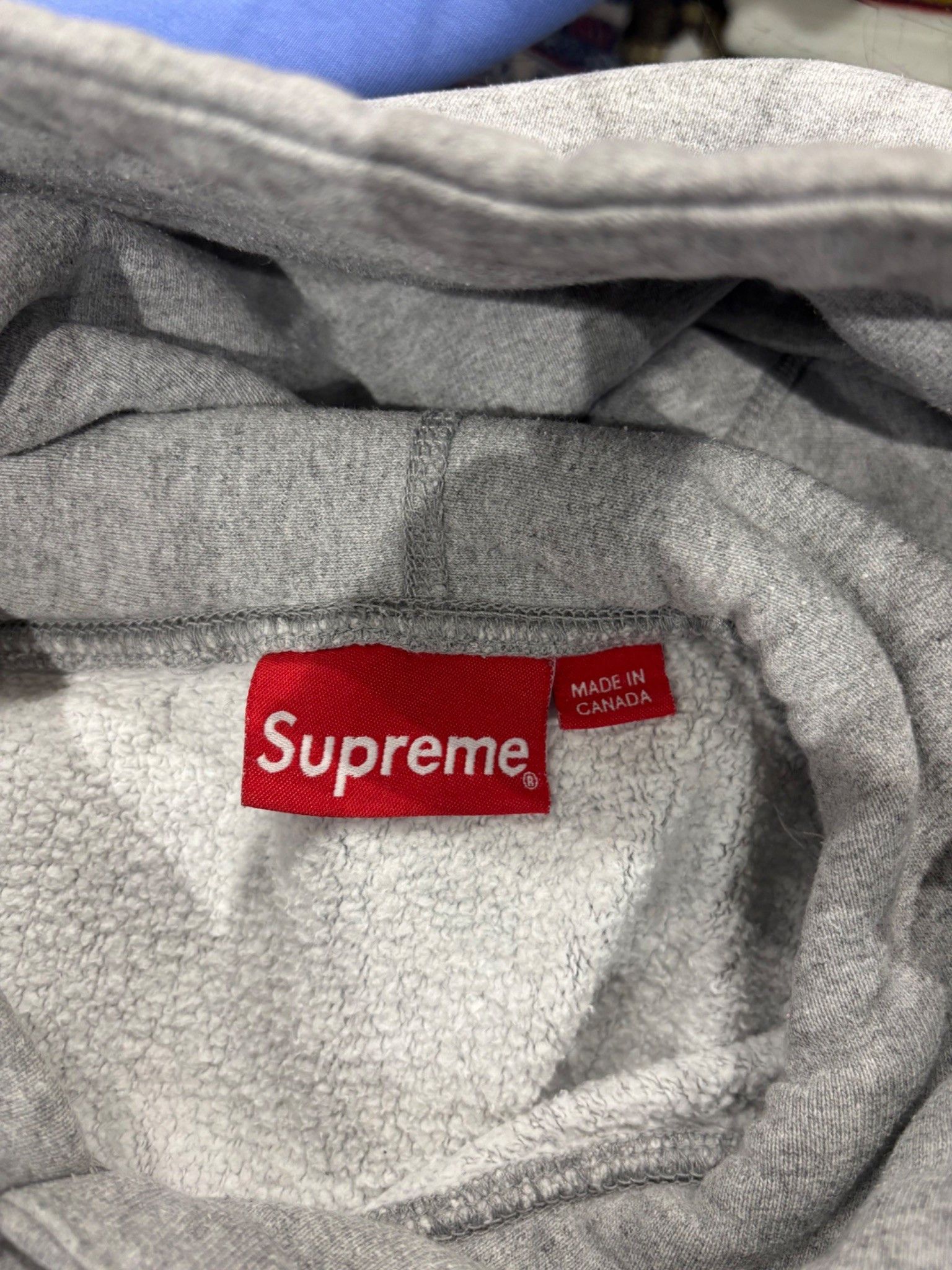 Supreme Supreme Cross Box Logo Hooded Sweatshirt Heather Grey Size US L / EU 52-54 / 3 - 6 Thumbnail