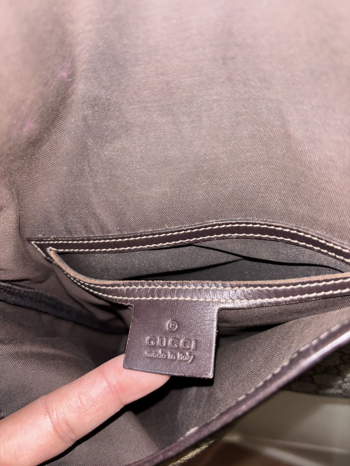 Gucci Gucci GG Supreme Monogram Small Crossbody Flap Shoulder Bag Size ONE SIZE - 11 Thumbnail