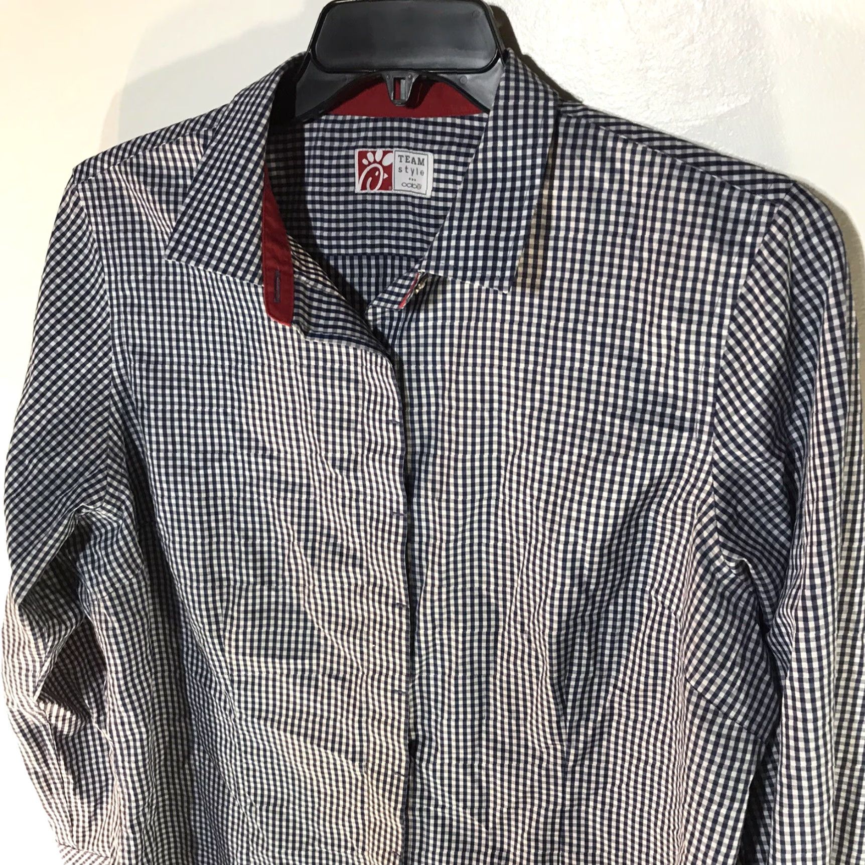 Vintage Oobe Button-Up Shirt Mens XL Blue/White Check Casual Travel Workwear Vietnam Size US XL / EU 56 / 4 - 2 Thumbnail
