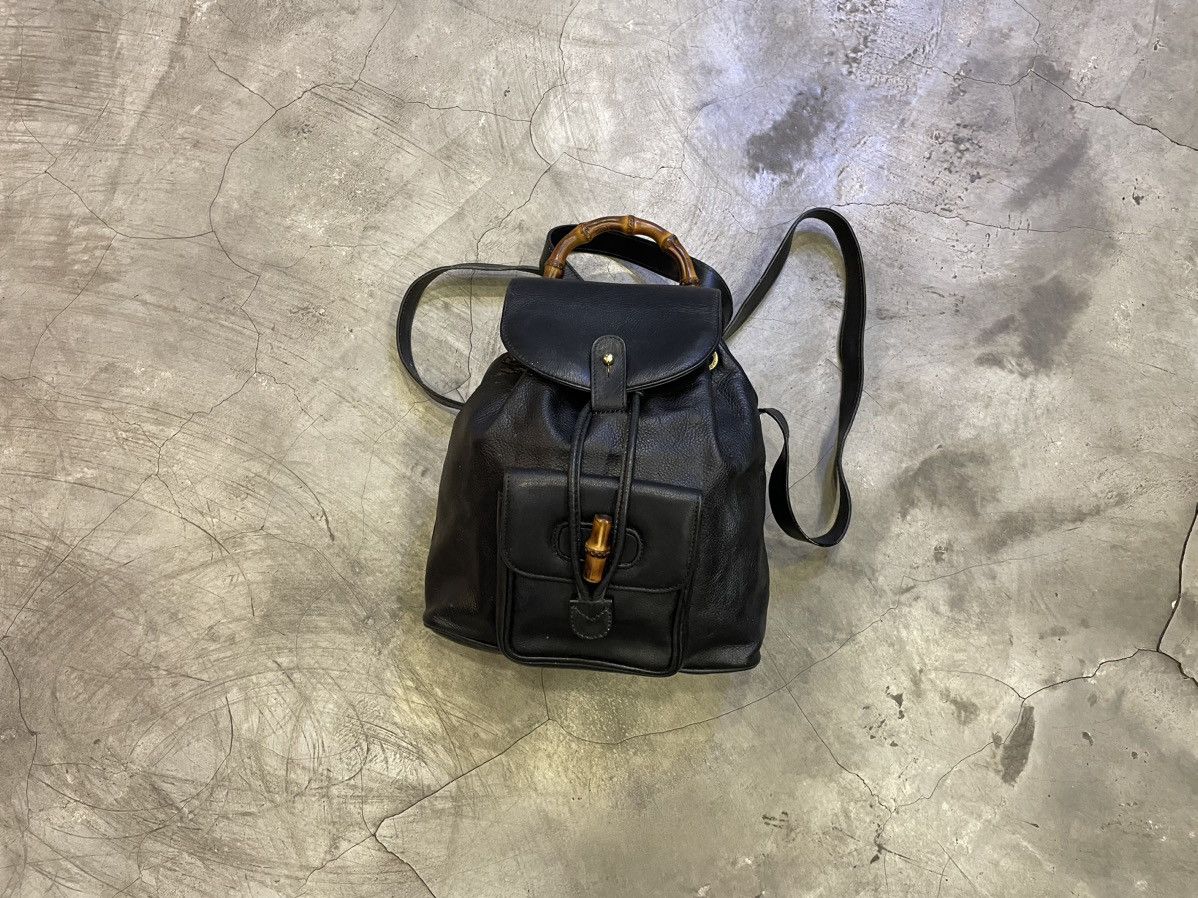 Gucci Gucci Bamboo Tassel Oval leather backpack Size ONE SIZE - 4 Thumbnail