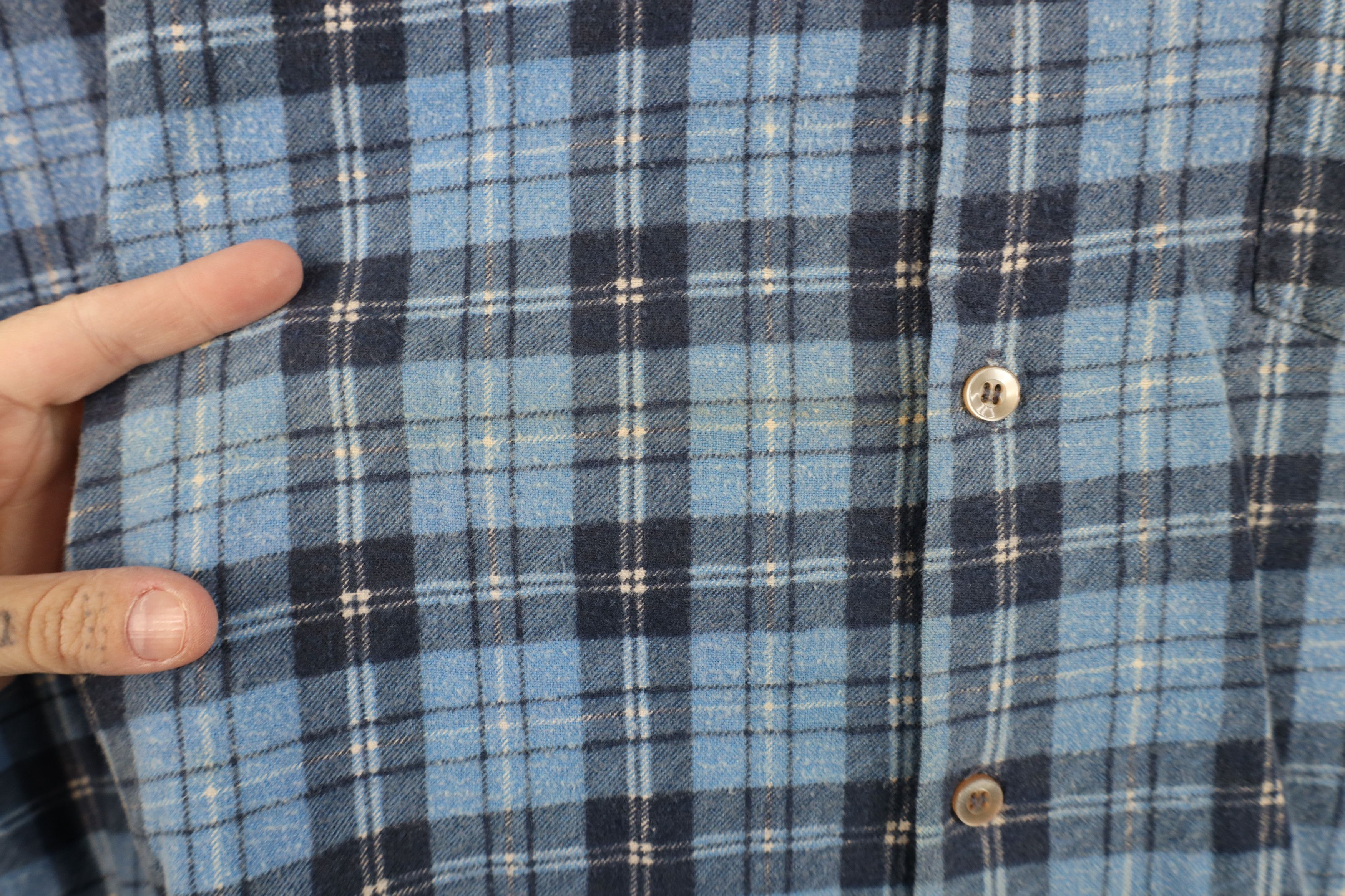 Vintage Vintage 70s Streetwear Flannel Collared Button Shirt Plaid Size US S / EU 44-46 / 1 - 4 Thumbnail