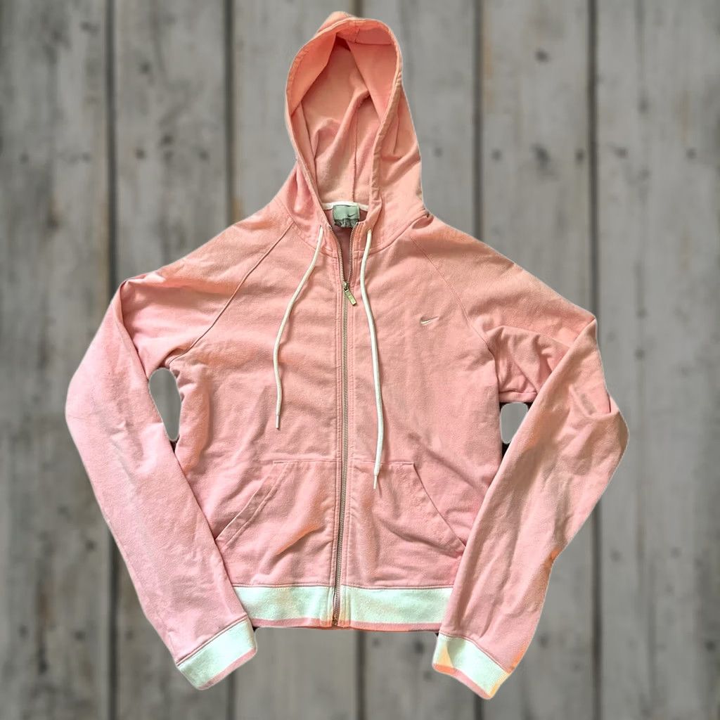 Nike VINTAGE Nike Hoodie Womens Full Zip M Pink 2000s Y2K Silver Tag Meta? Size M / US 6-8 / IT 42-44 - 1 Thumbnail