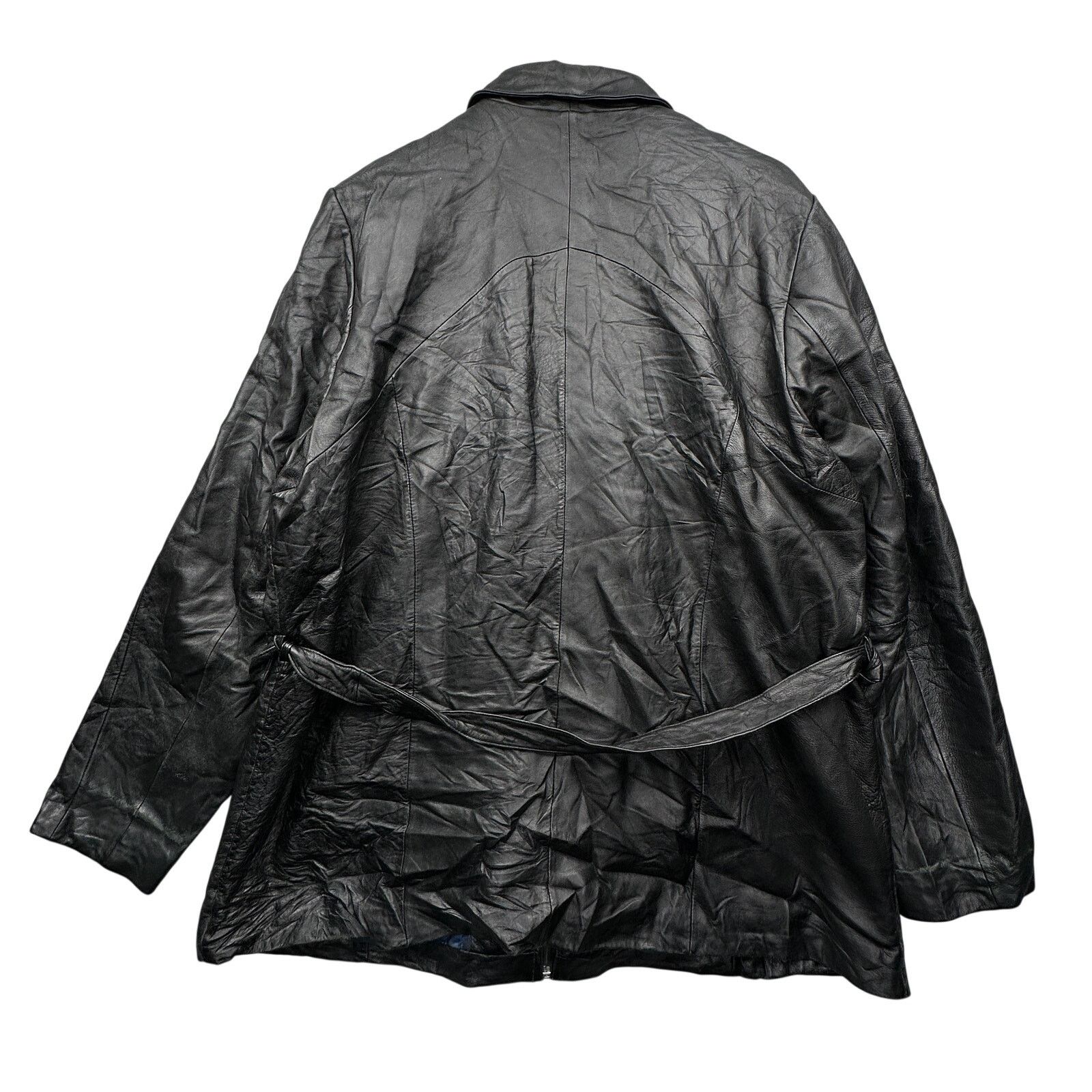 Wilsons Leather Wilsons Leather Pelle Studio Zip Coat Jacket Women 1X Belted Size XL / US 12-14 / IT 48-50 - 2 Thumbnail