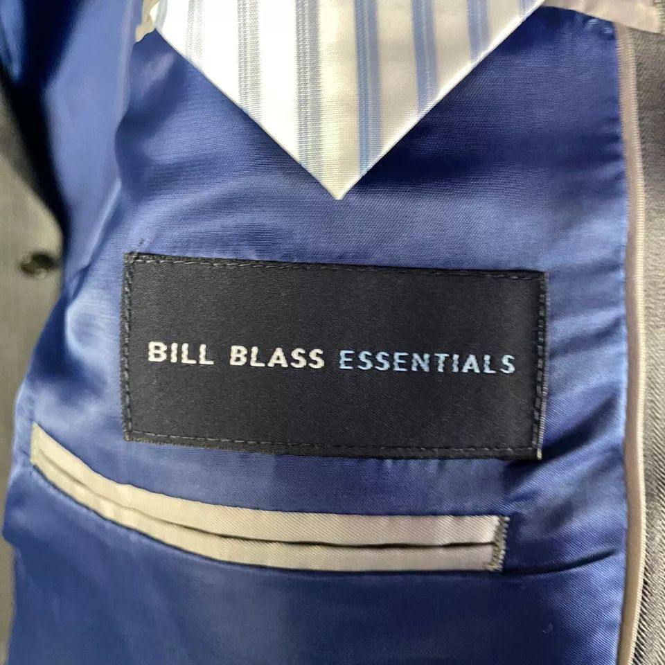 Bill Blass Bill Blass Blazer Men's 44L Suit Jacket Gray Wool 2 Buttons Size 44L - 7 Thumbnail