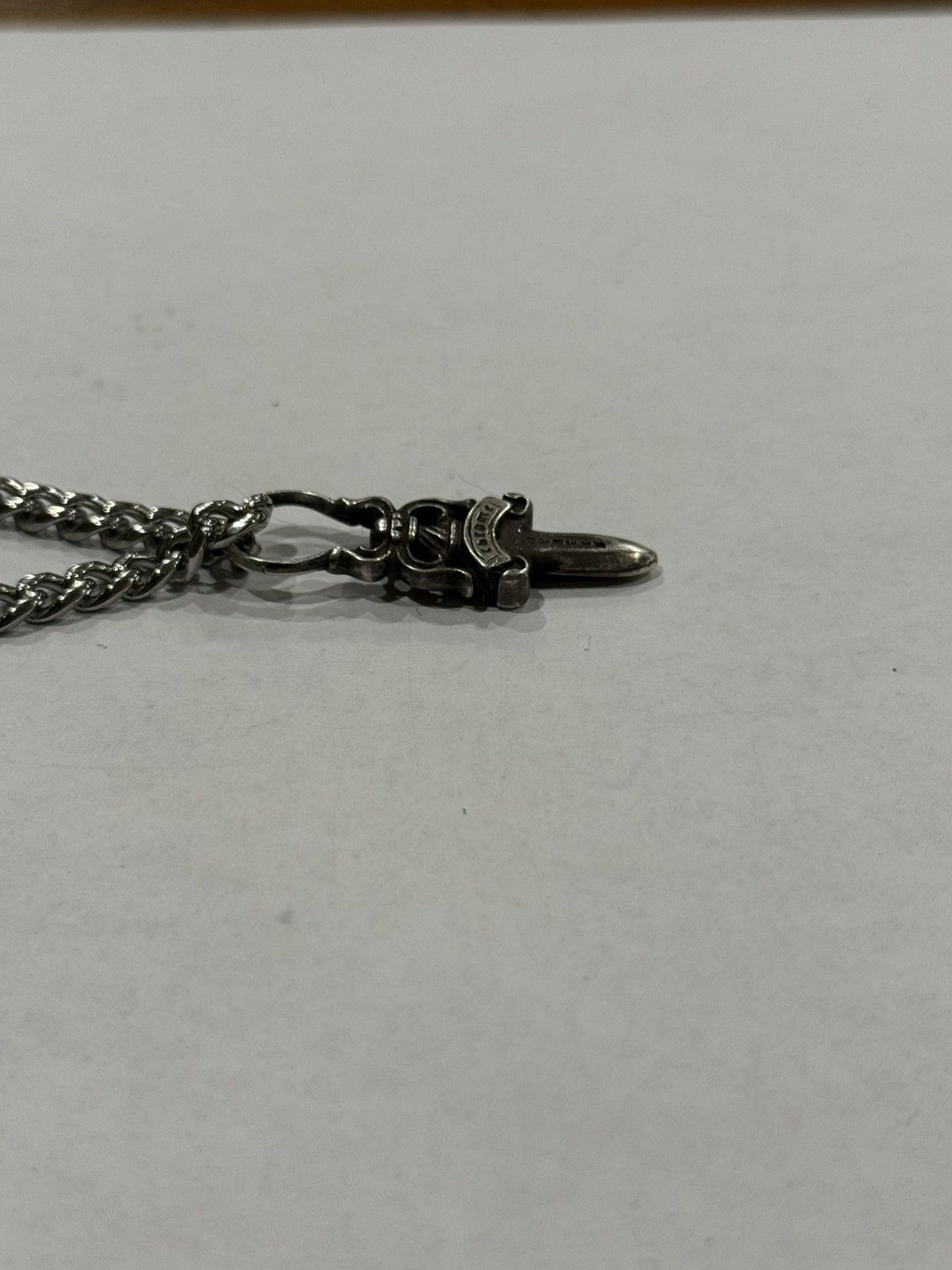 Chrome Hearts Chrome Hearts Dagger Pendant Cuban Link Chain Necklace 925 Size ONE SIZE - 9 Thumbnail