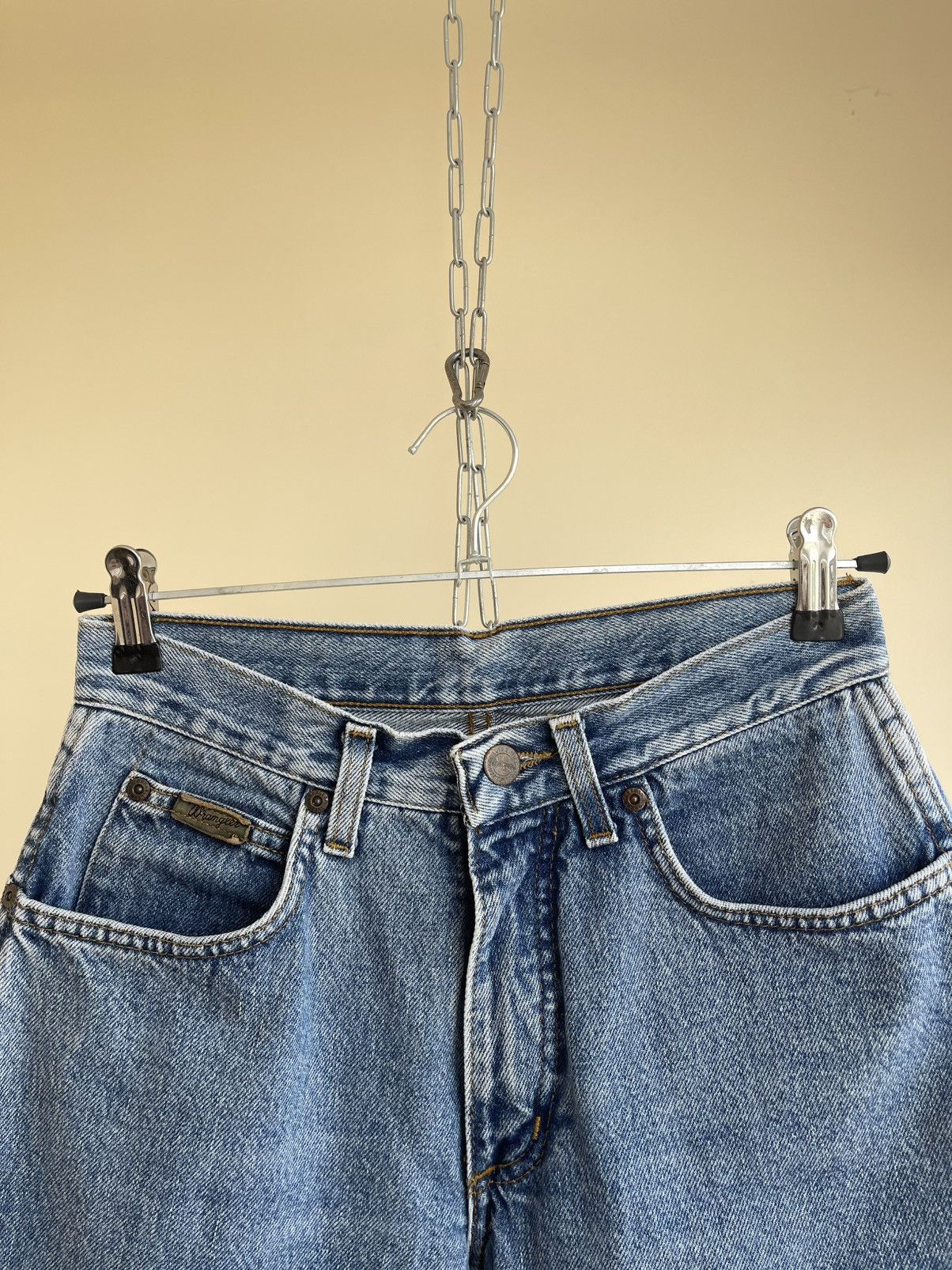 Wrangler Ohio High Rise Tapered Cut Relaxed Fit Mom Denim Jeans 90s Size 26" / US 2 / IT 38 - 3 Thumbnail
